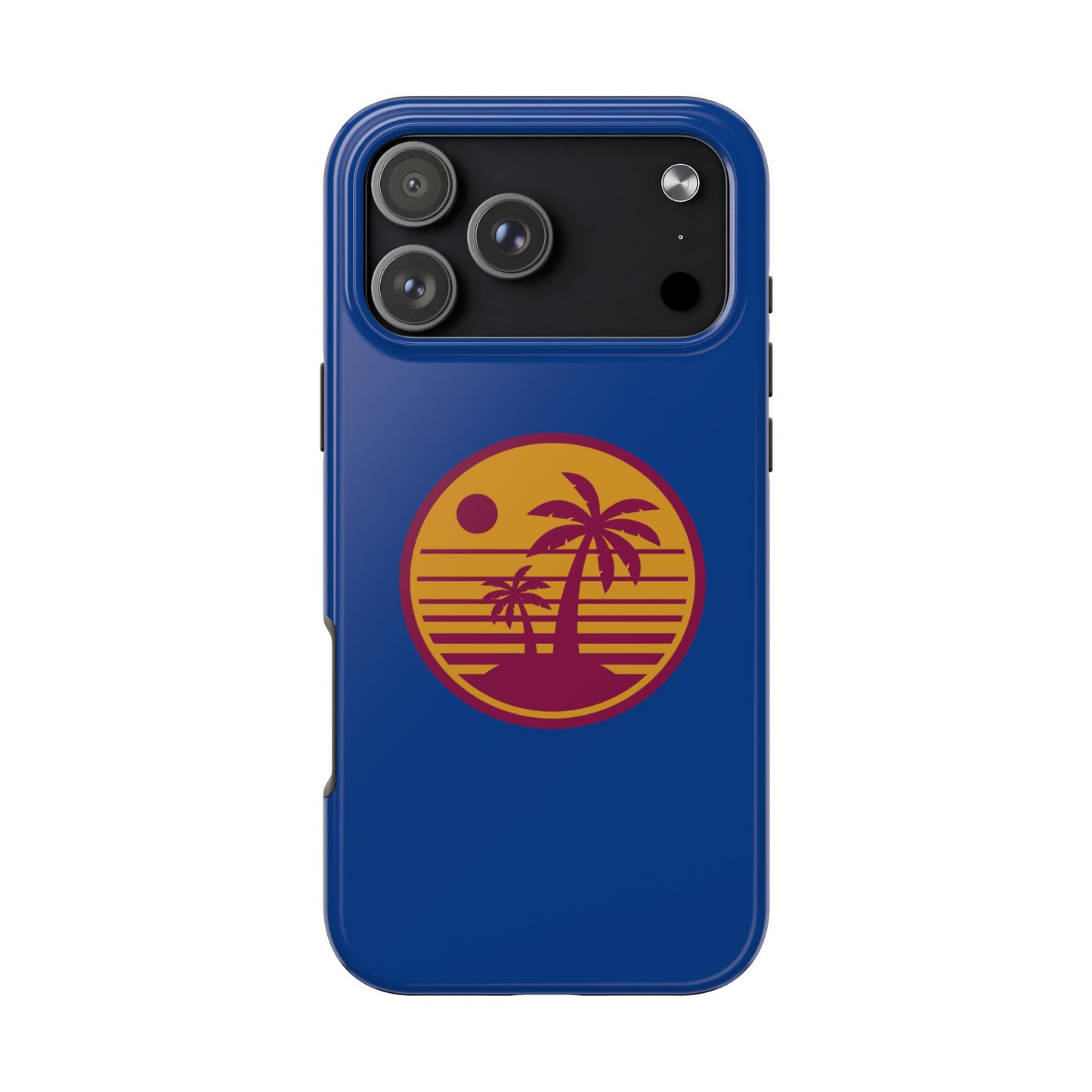 Retro Sunset Tough Phone Case - Vibrant Beach Vibes for Summer Adventures - for iPhone