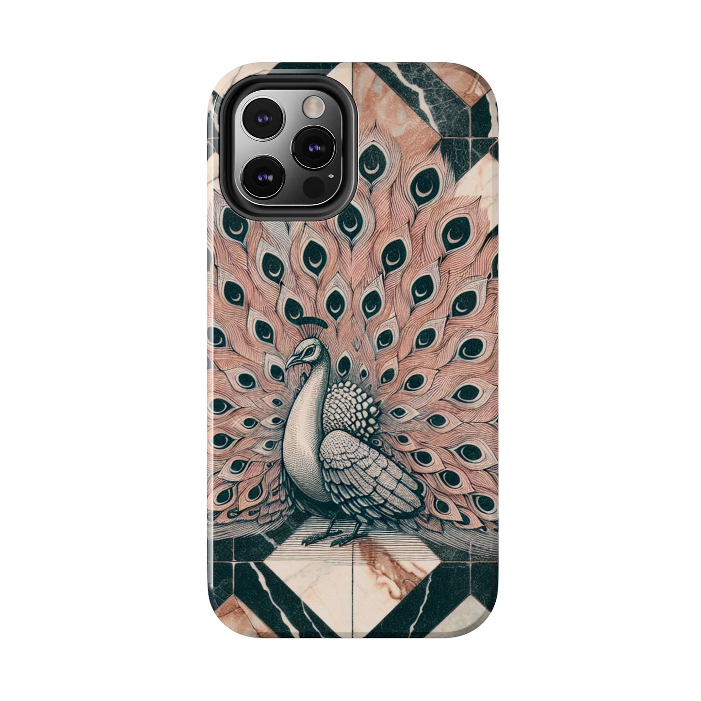 Peacock Tough Phone Case | Stylish & Durable Artwork - for iPhone