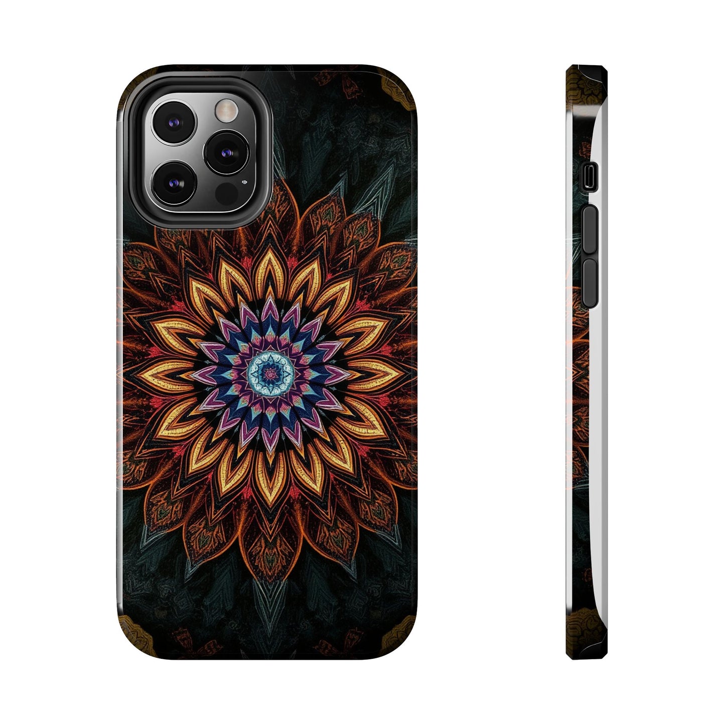 Mystic Mandala Tough Phone Case - Durable Protection with Artistic Design - for iPhone