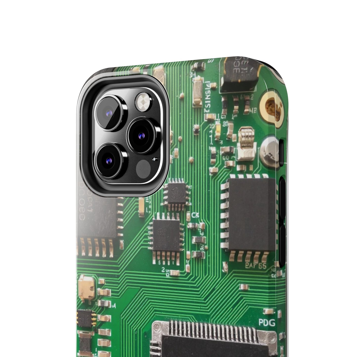 Circuit Board Tough Phone Case - Durable Tech Design