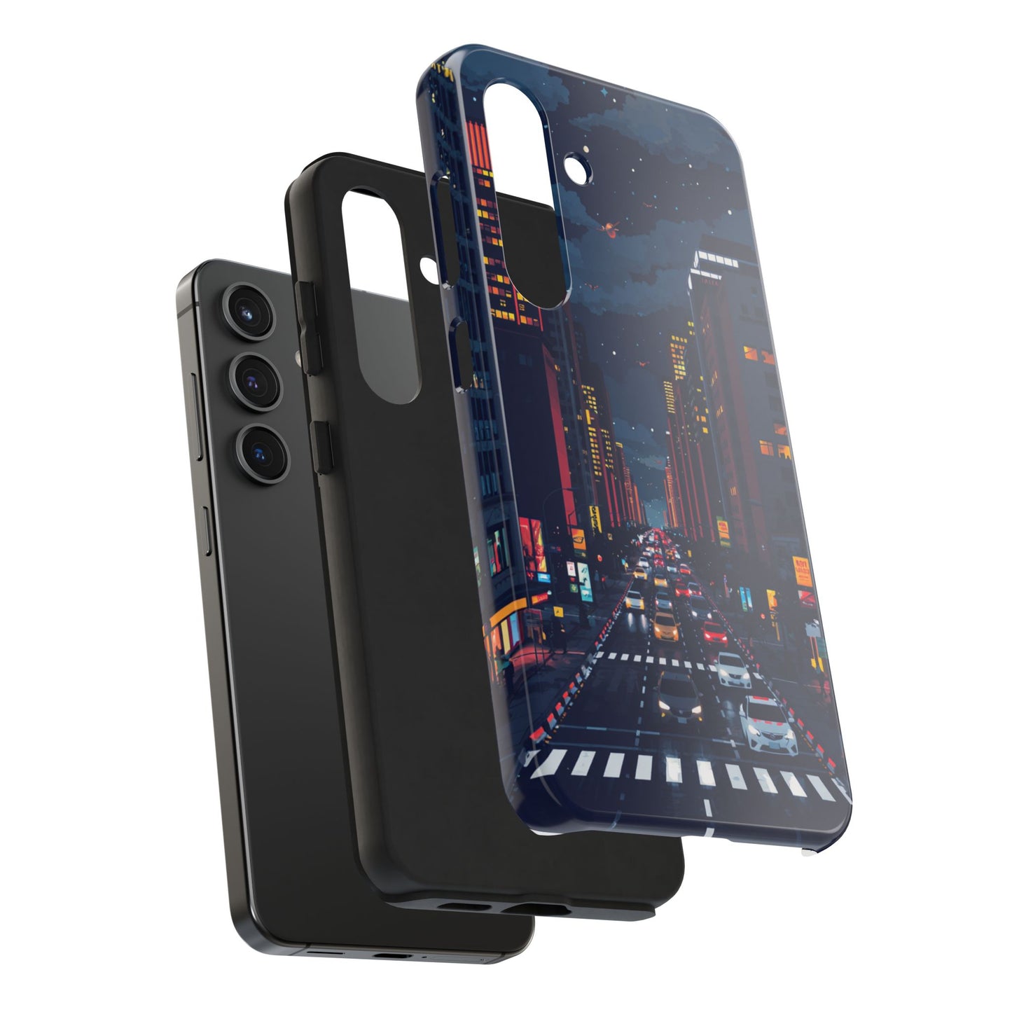 Urban Nightlife Tough Phone Case - Durable & Stylish Protection
