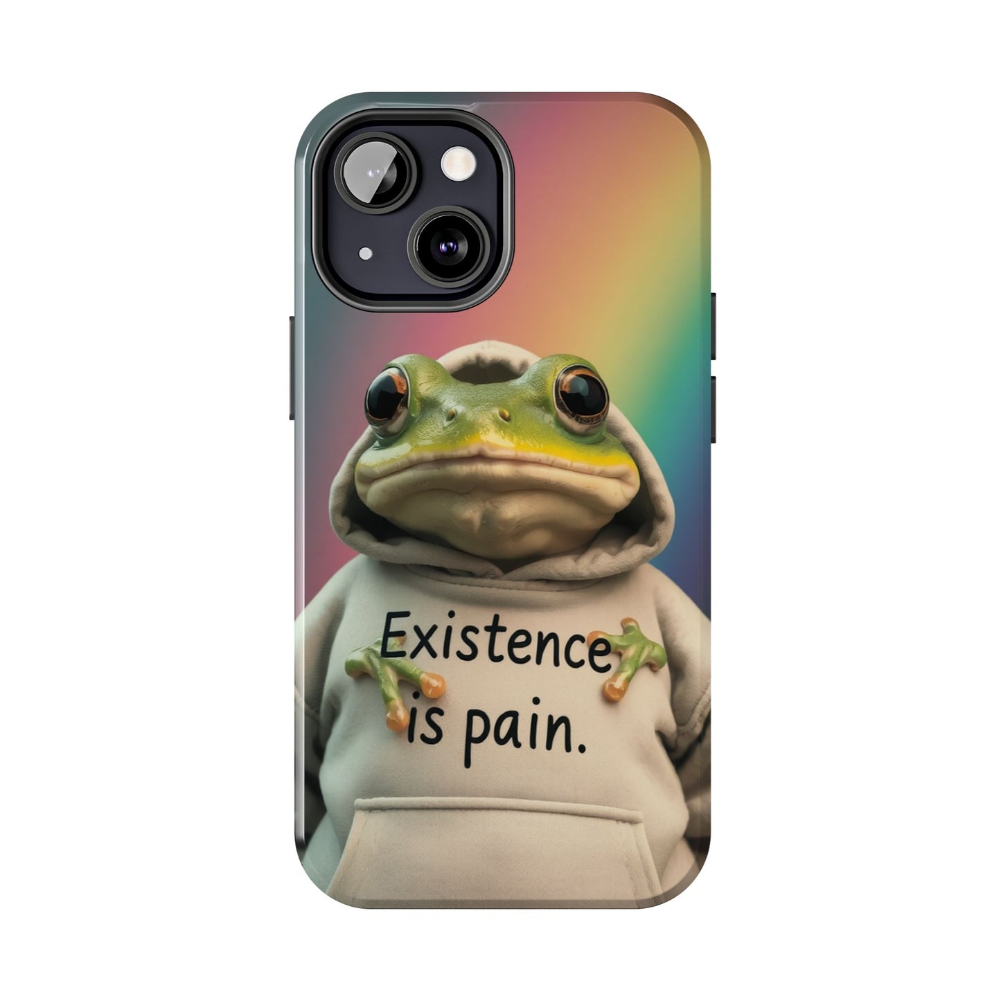 Existence is Pain Frog Phone Case - Tough & Stylish