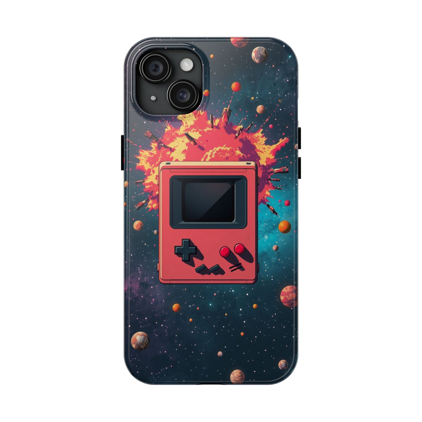 Retro Gaming Tough Phone Case - Space Adventure Design