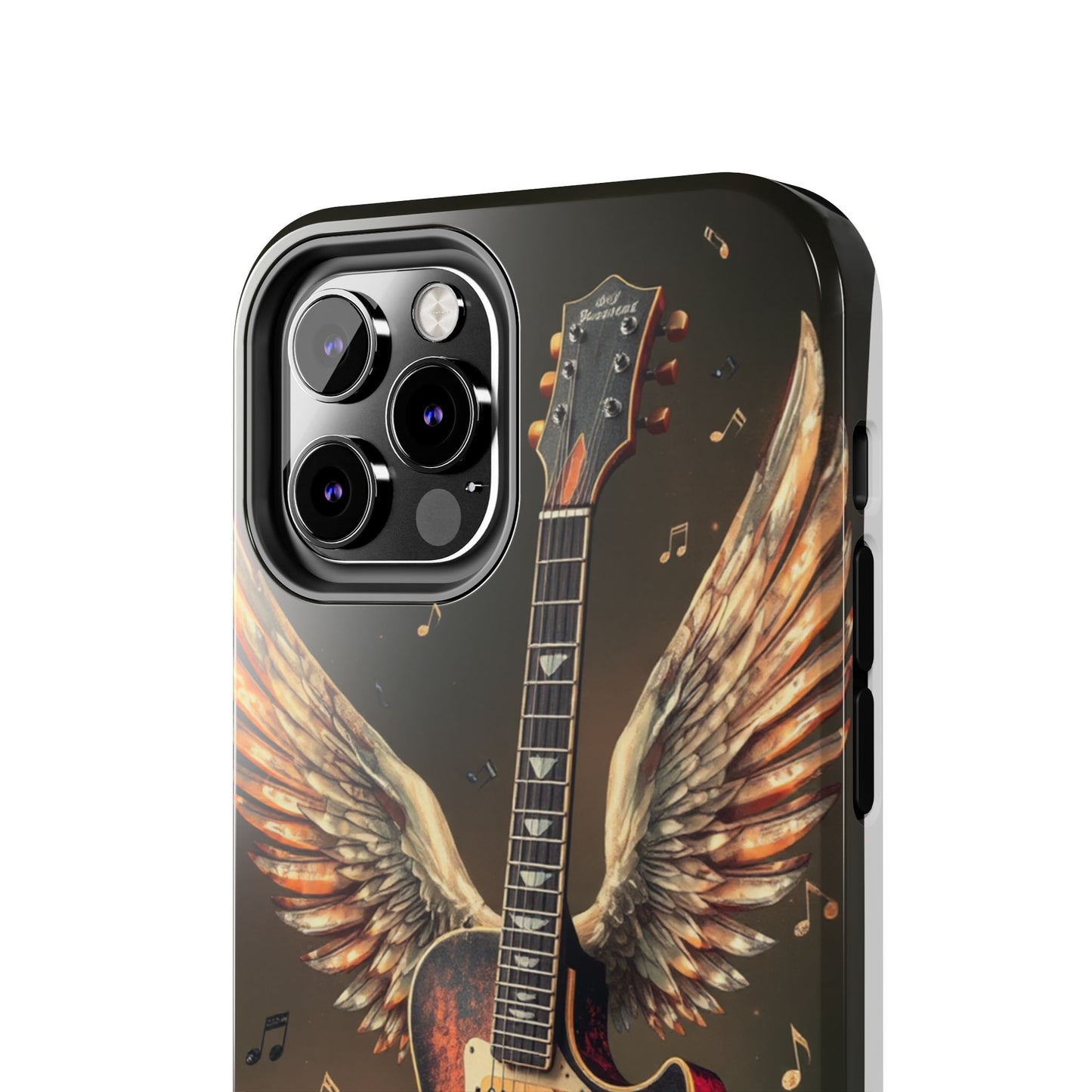 Inspirational Guitar Wing Phone Case - Tough Protection for Music Lovers