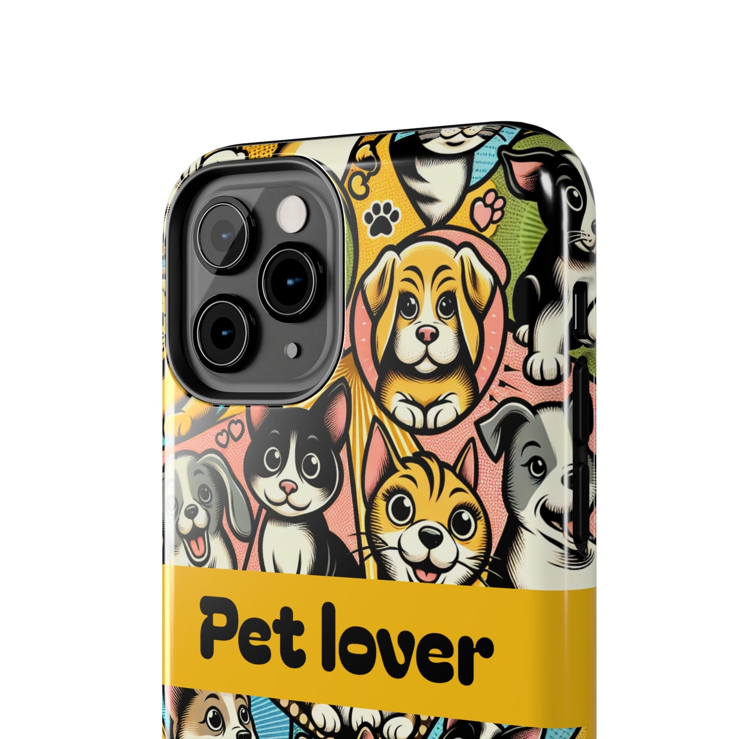 Pet Lover Tough Phone Case - Colorful Animal Design - for iPhone