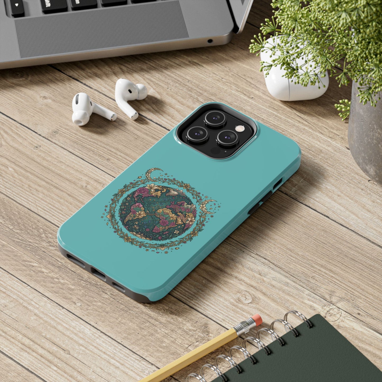 Mystical Floral Planet Phone Case — Tough Protective Phone Case