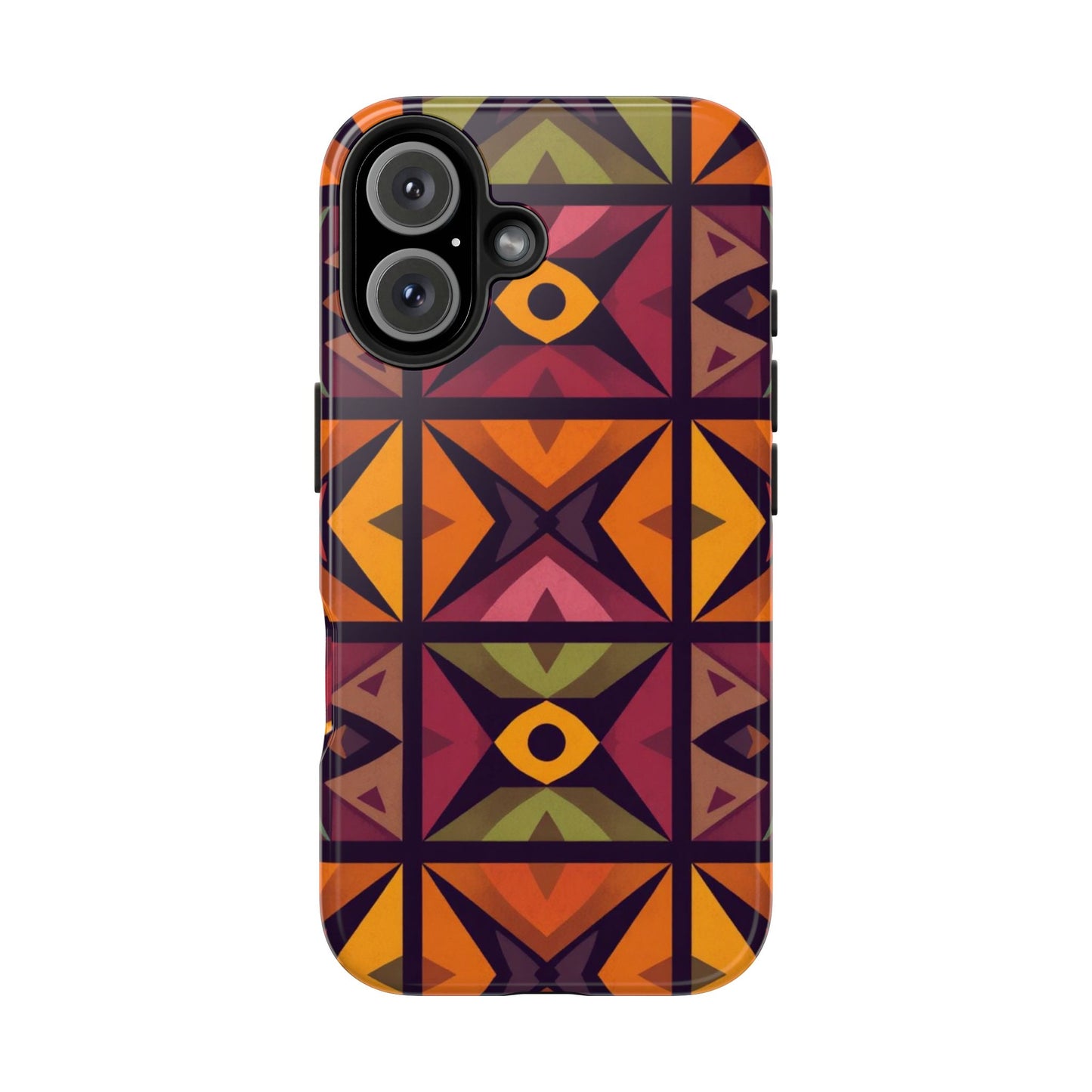 Vibrant Tribal Geometric Tough Phone Case - Colorful Protection for Your iPhone