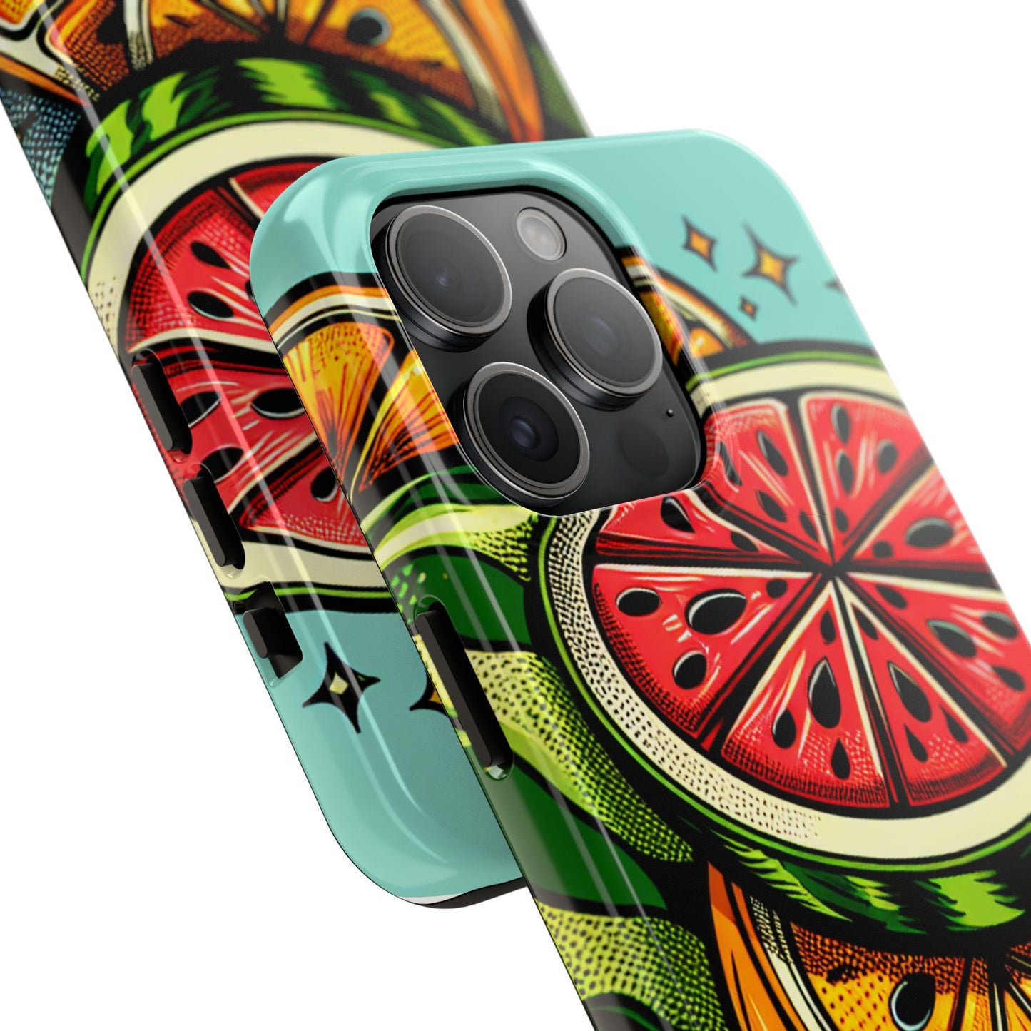 Vibrant Citrus Tough Phone Case - Fruit Slice Design - for iPhone