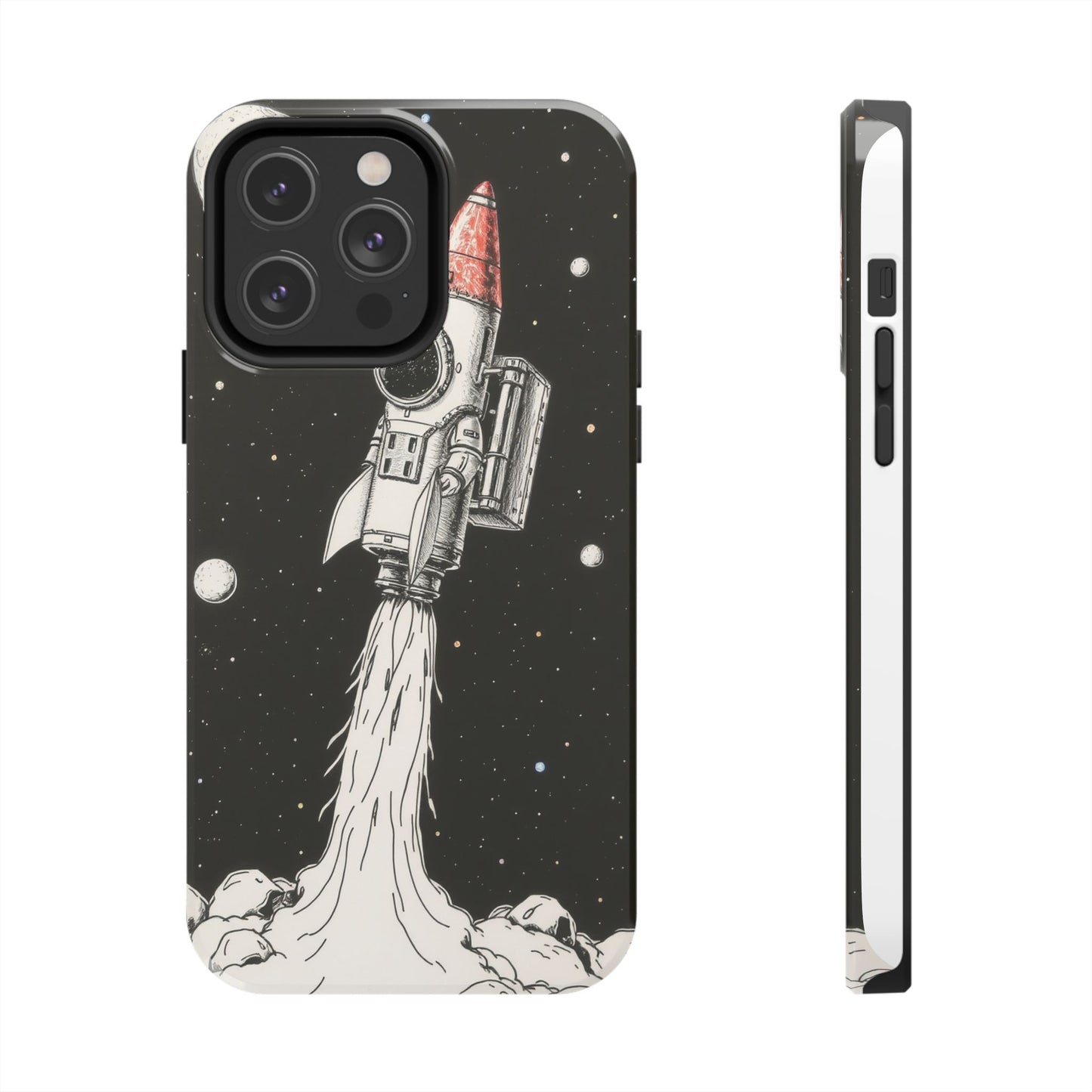 Cool Tough Phone Case for iPhone - Astro-Rocket Bond