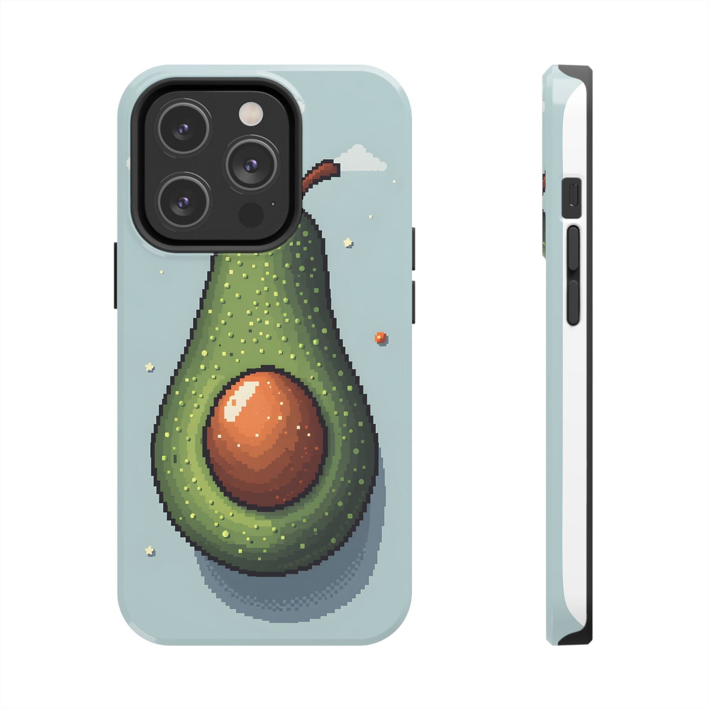 Pixel Avocado Tough Phone Case - Perfect for Foodies & Nature Lovers - for iPhone