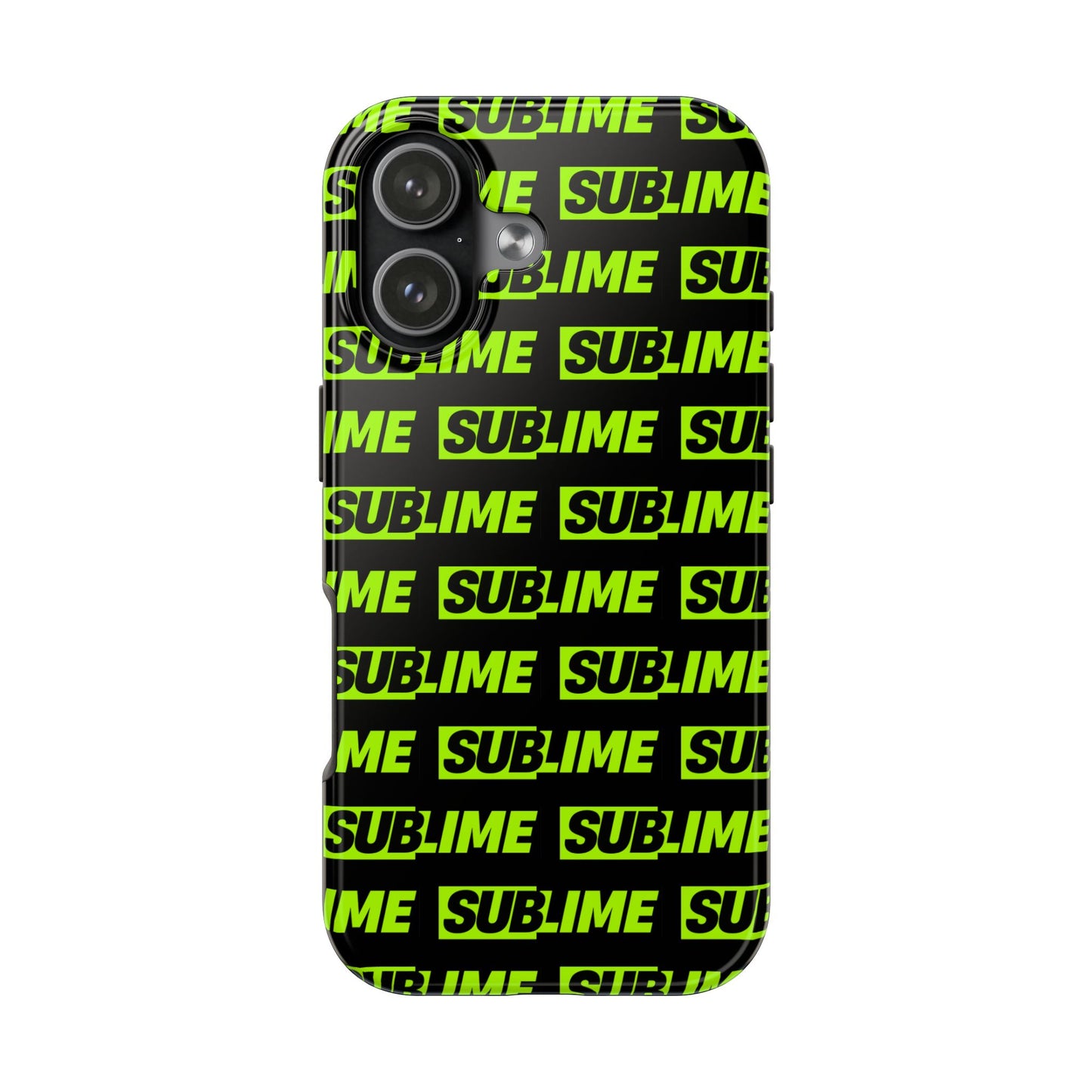 Sublime Text Pattern Tough Phone Case - Vibrant Protective Cover for iPhone