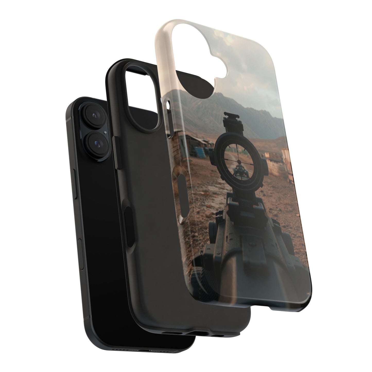 Tough Phone Case - Military Inspired Design with Sniper Scope