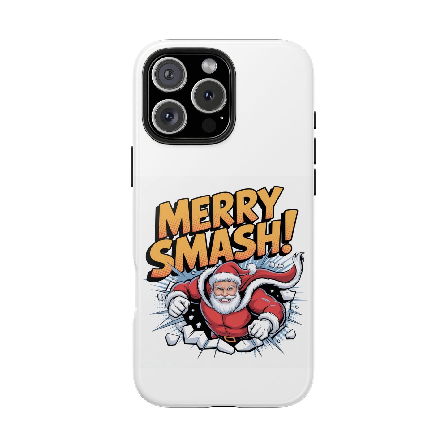Santa Merry Smash Phone Case