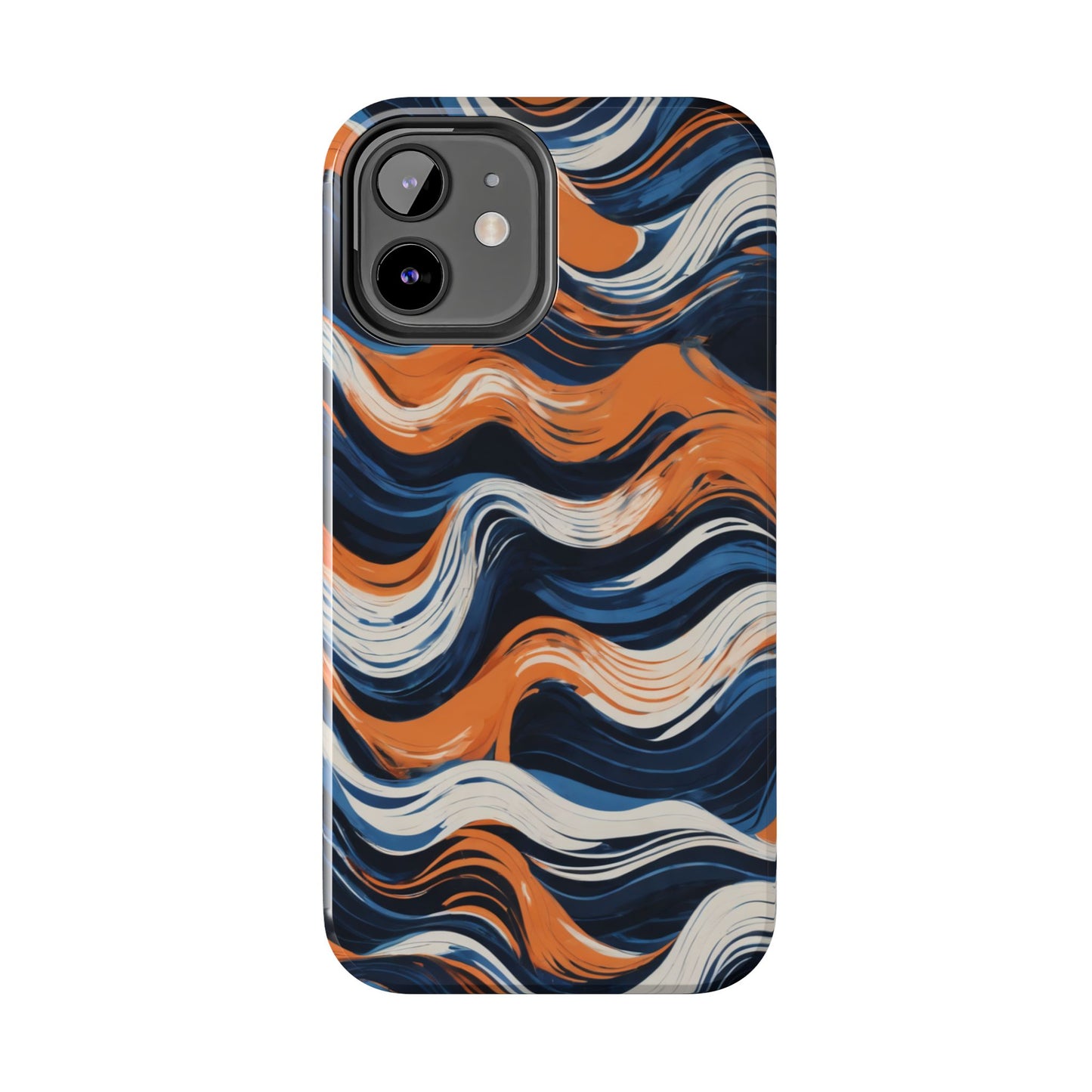 Wave Pattern Tough Phone Case - Stylish and Durable for Modern Lifestyle - for iPhone