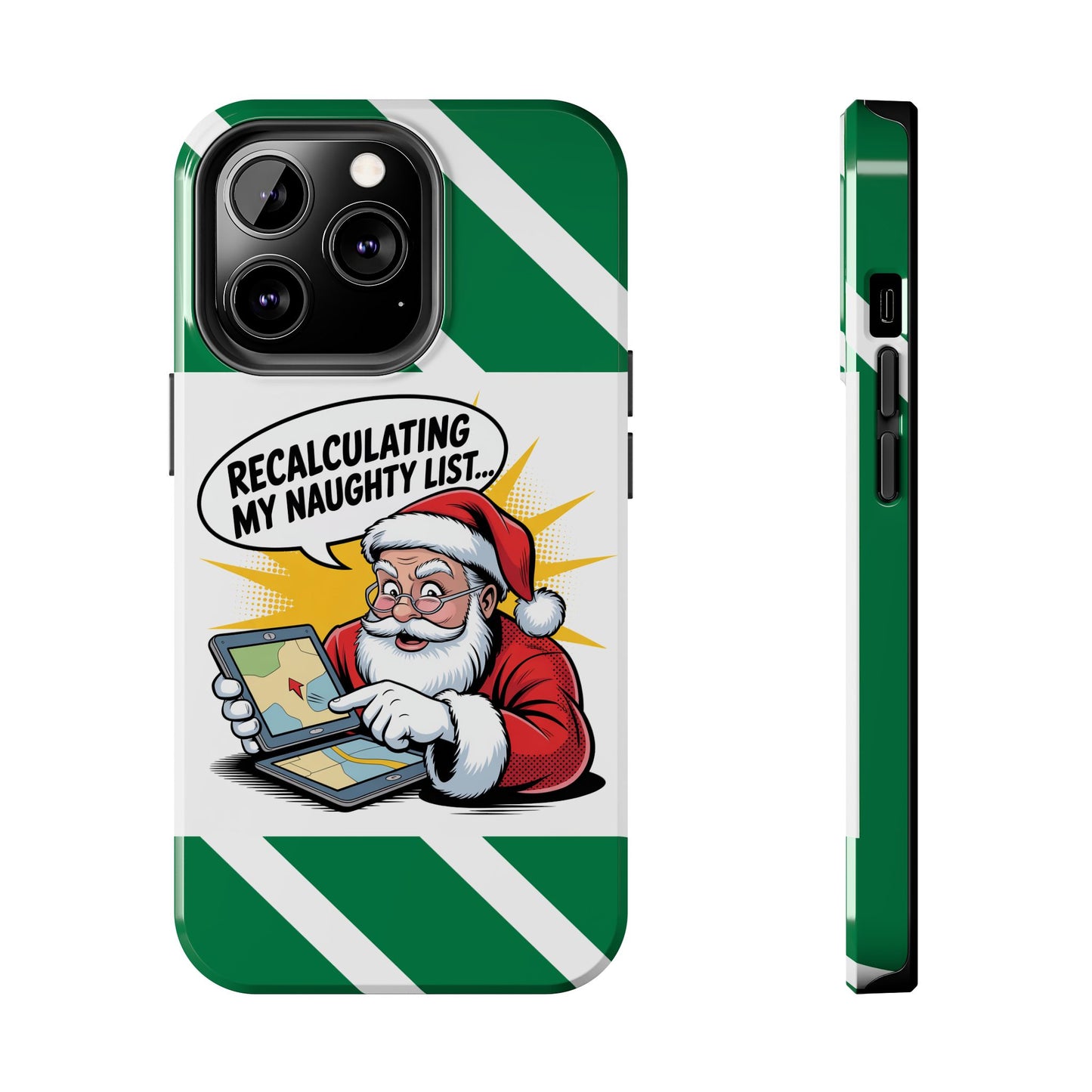 Santa Naughty List Phone Case - Tough & Fun Holiday Protection