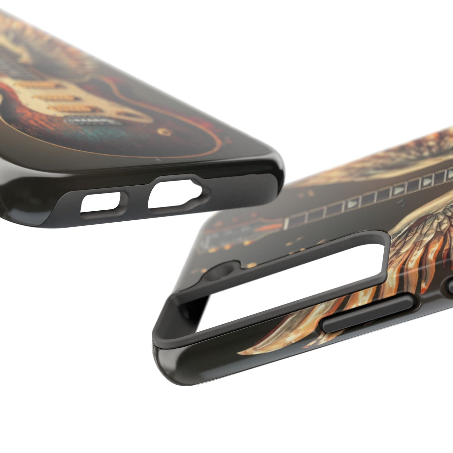 Inspirational Guitar Wing Phone Case - Tough Protection for Music Lovers