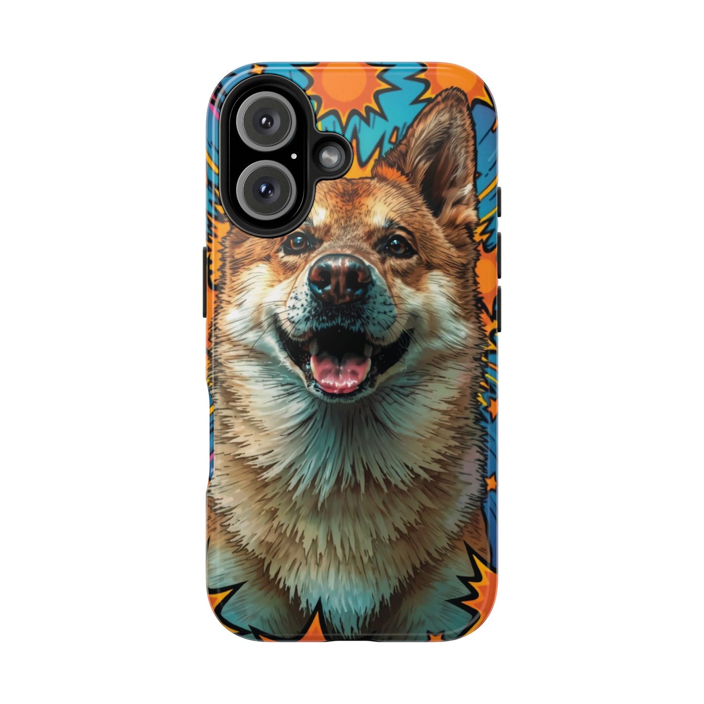 Vibrant Corgi Tough Phone Case - Fun Design for Pet Lovers