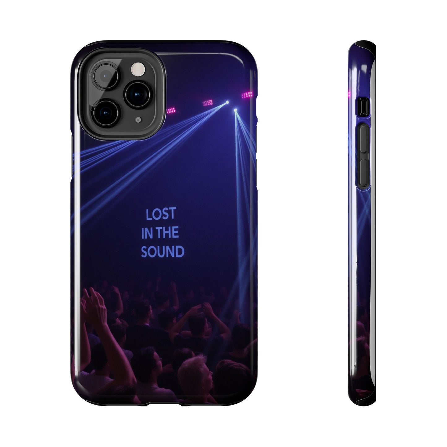 Vibrant Tough Phone Case - 'Lost in the Sound' Design for Music Lovers