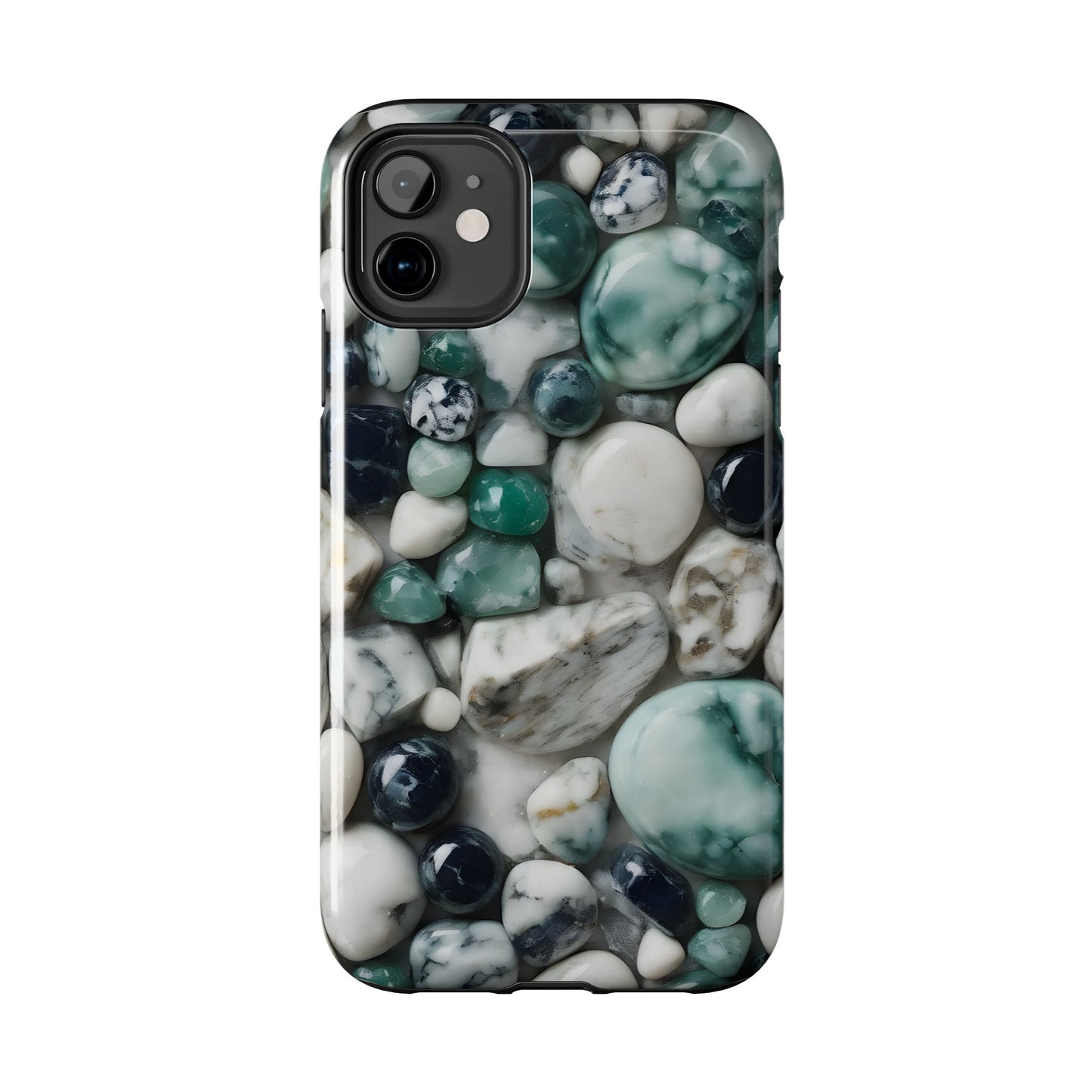 Small Rocks Pattern Tough Phone Case - Stylish & Durable Protection - for iPhone