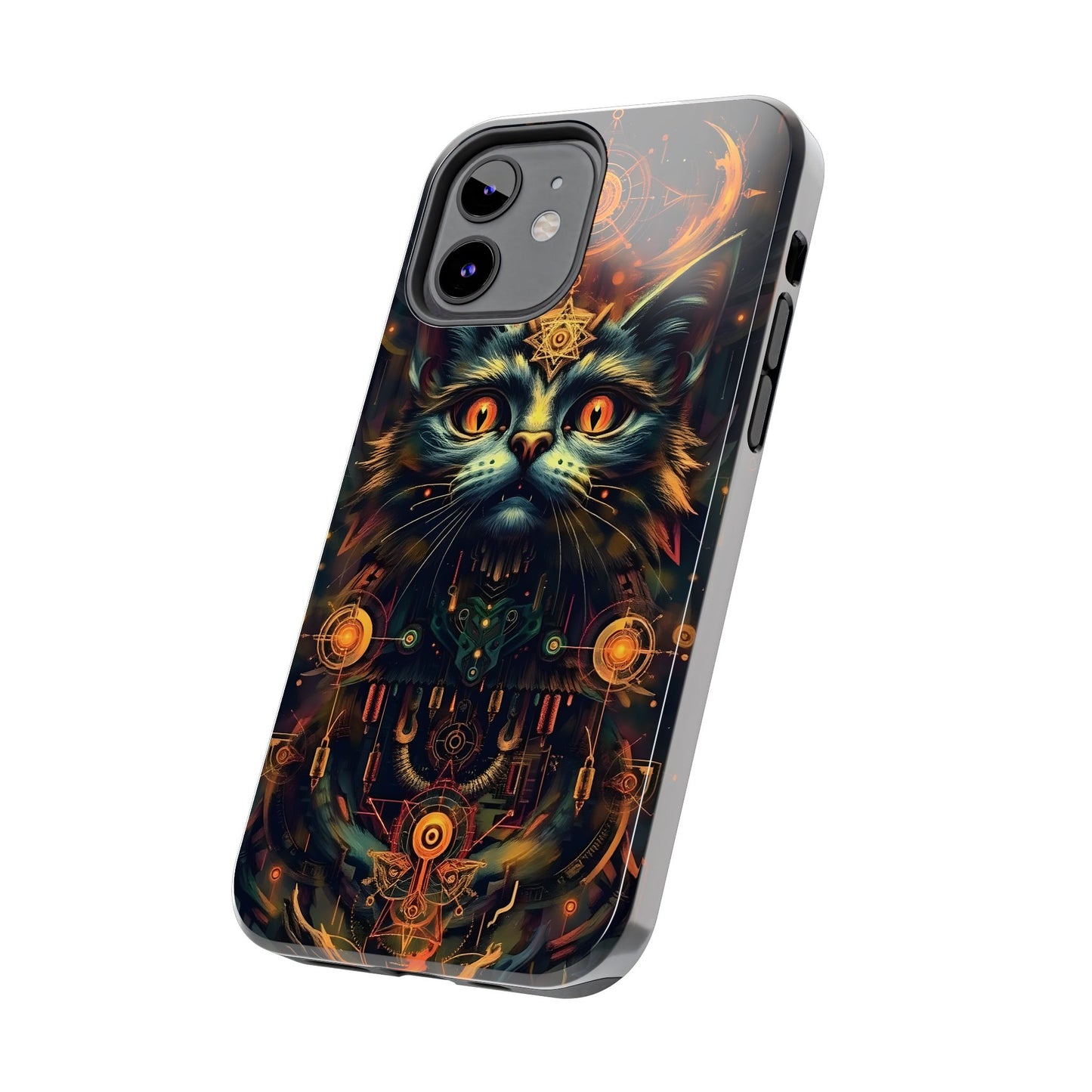 Mystical Cat Queen Tough Phone Case – Unique Protection for Cat Lovers - for iPhone