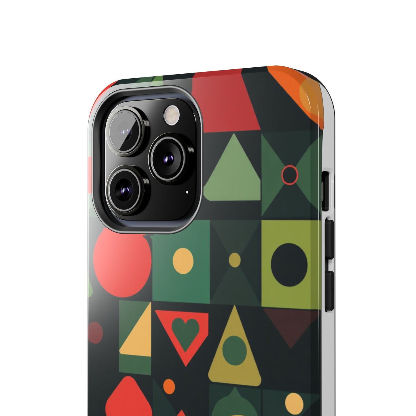 Vibrant Geometric Tough Phone Cases – Stylish Protection for Trendsetters - for iPhone