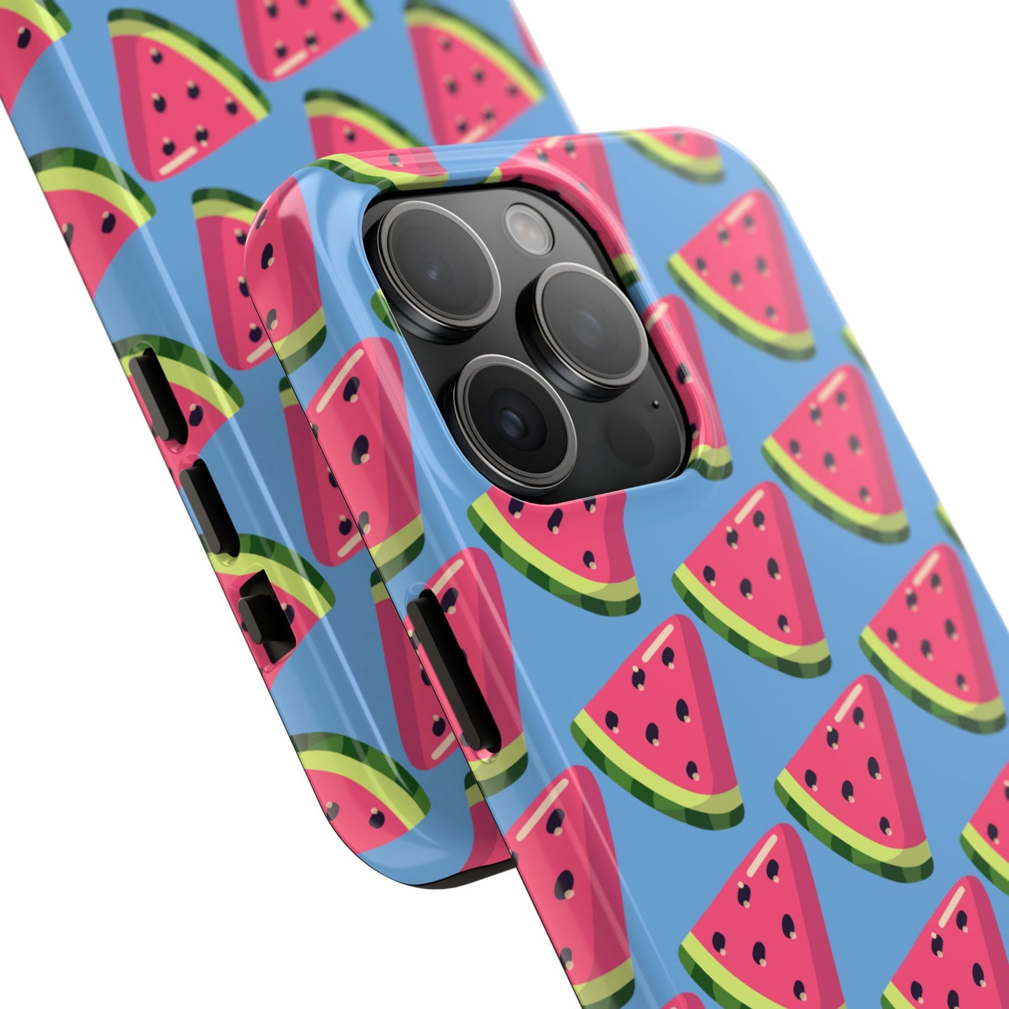 Watermelon Fun Tough Phone Case - Summer Vibes, Blue - for iPhone