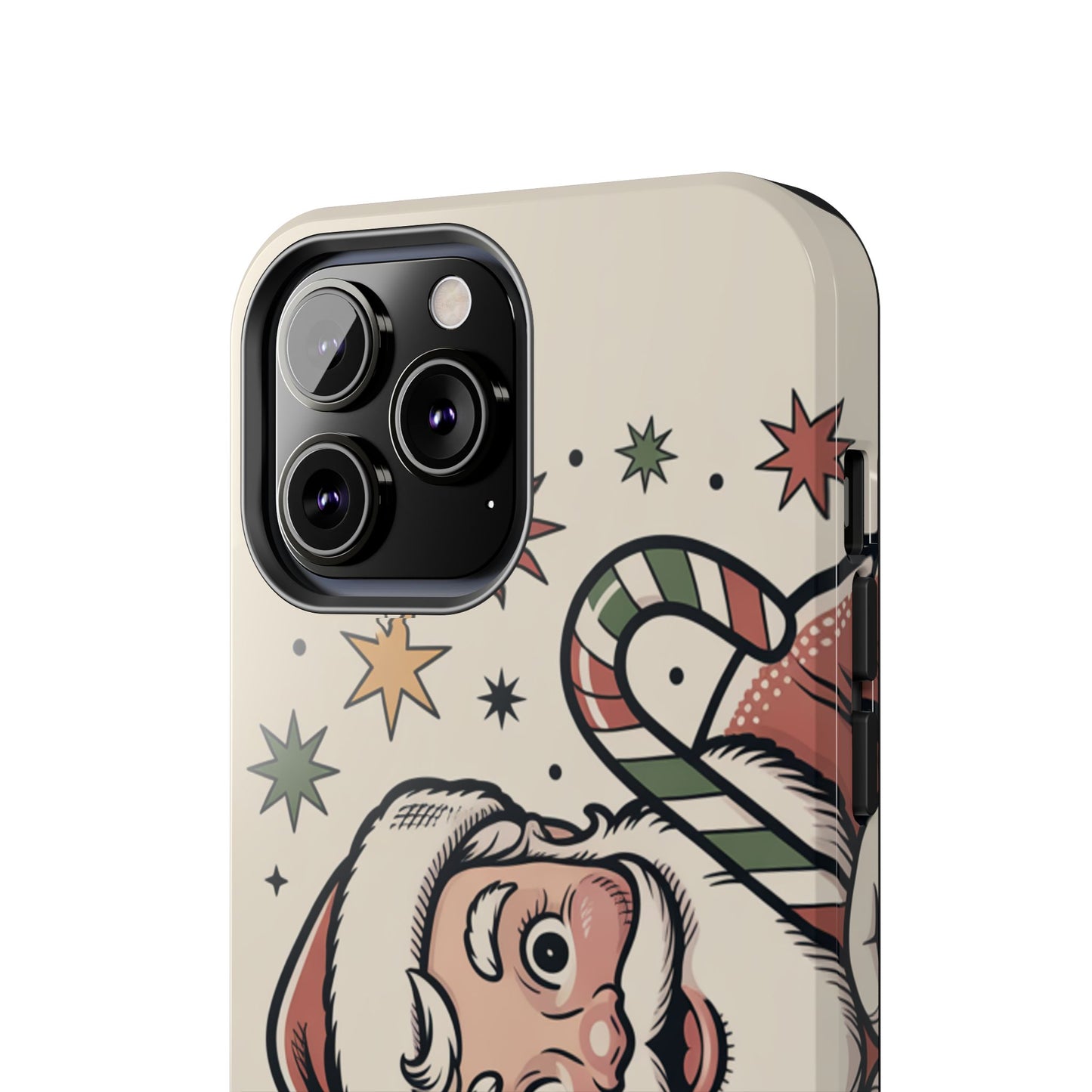 Retro Santa Tough Phone Case - Festive Holiday Design