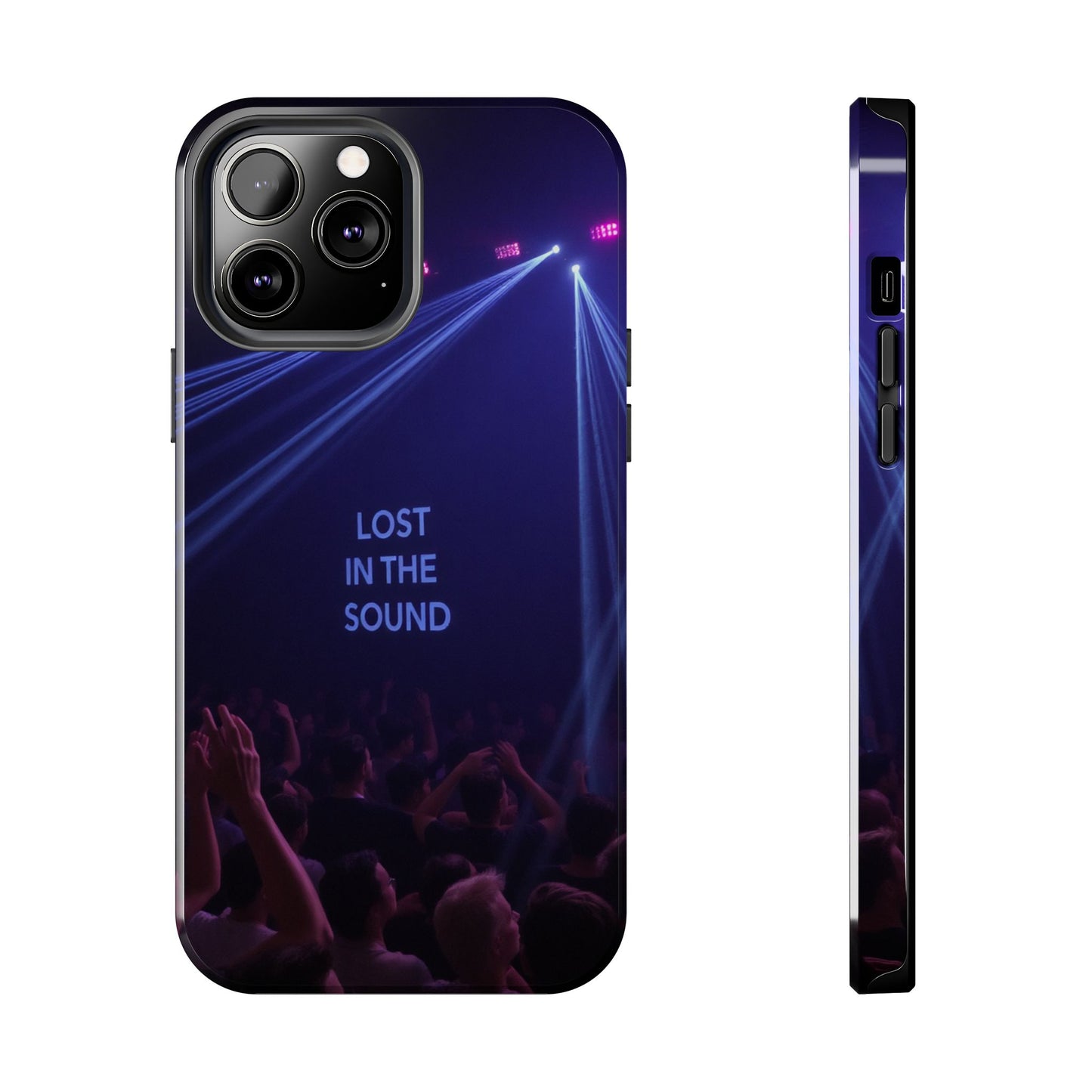 Vibrant Tough Phone Case - 'Lost in the Sound' Design for Music Lovers