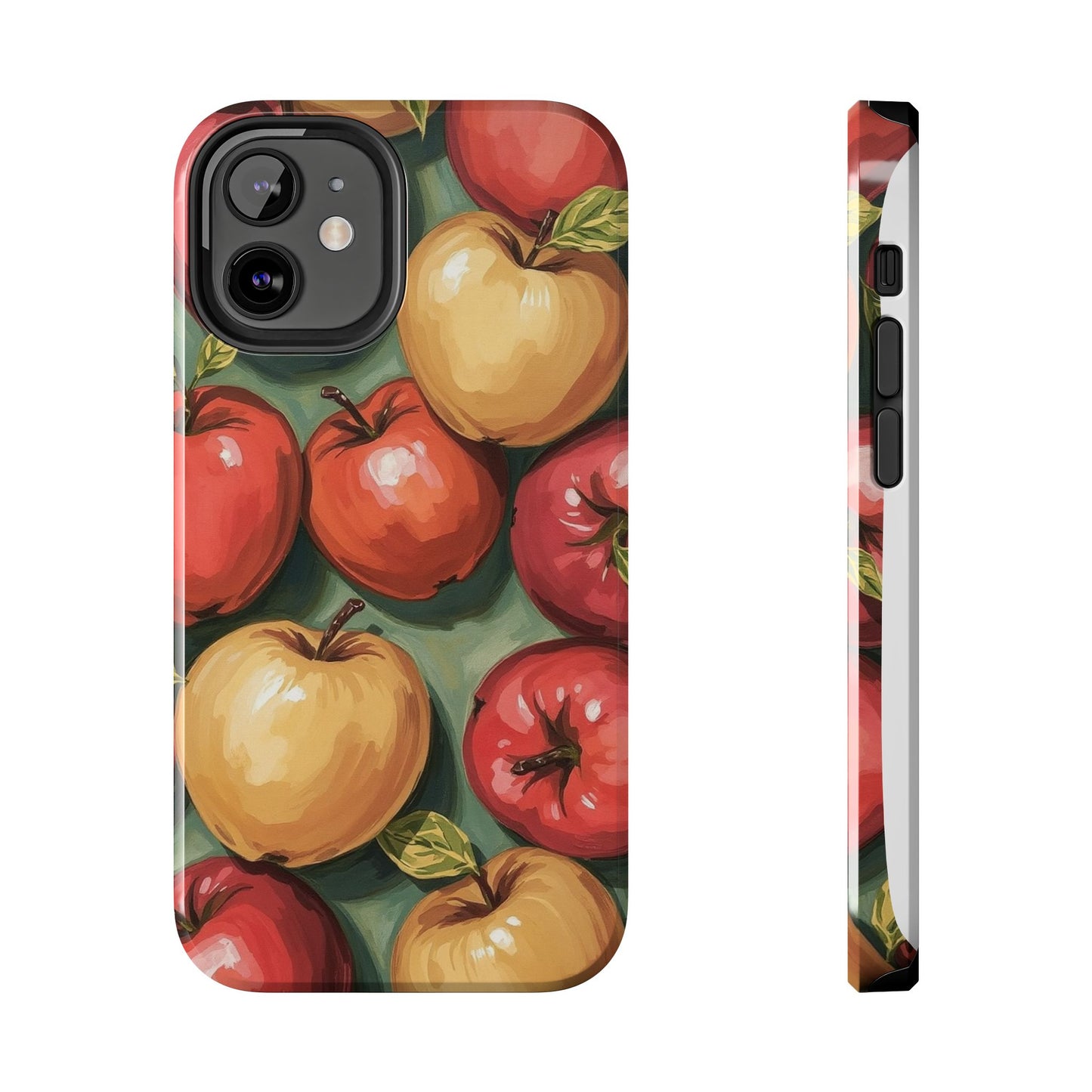 Colorful Painted Apples Art Tough Phone Case - Durable & Stylish Protection - for iPhone