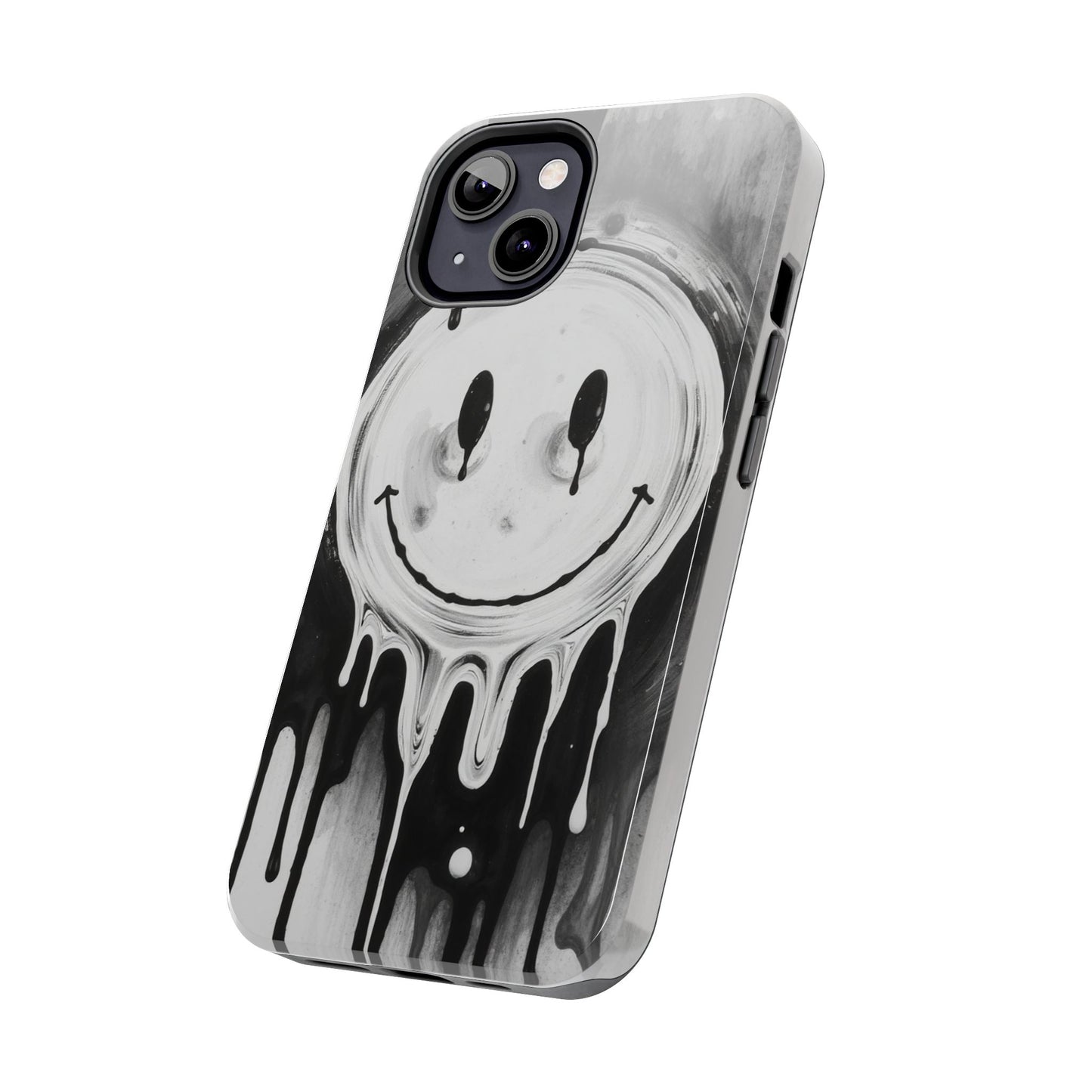 Dripping Smiley Tough Phone Case - Stylish & Durable Protection