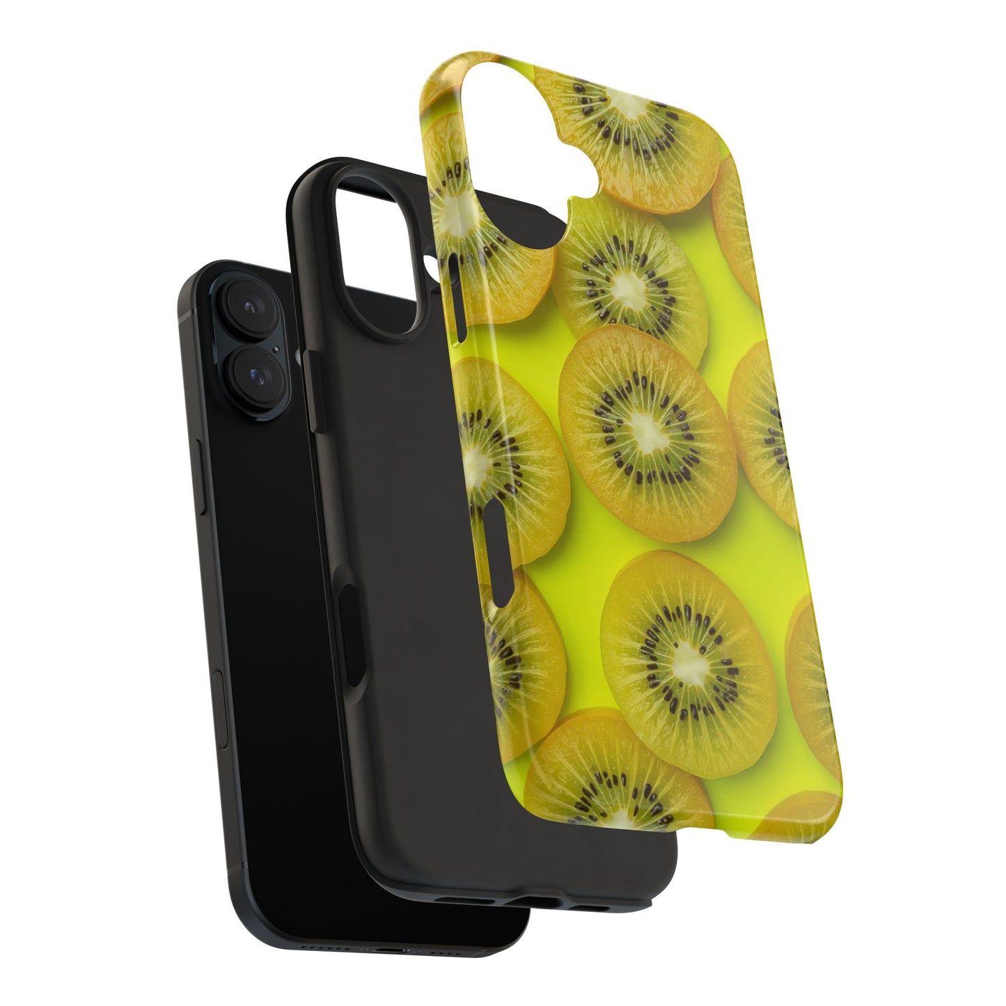 Vibrant Kiwi Tough Phone Case - Bright Yellow Design for Fruit Lovers