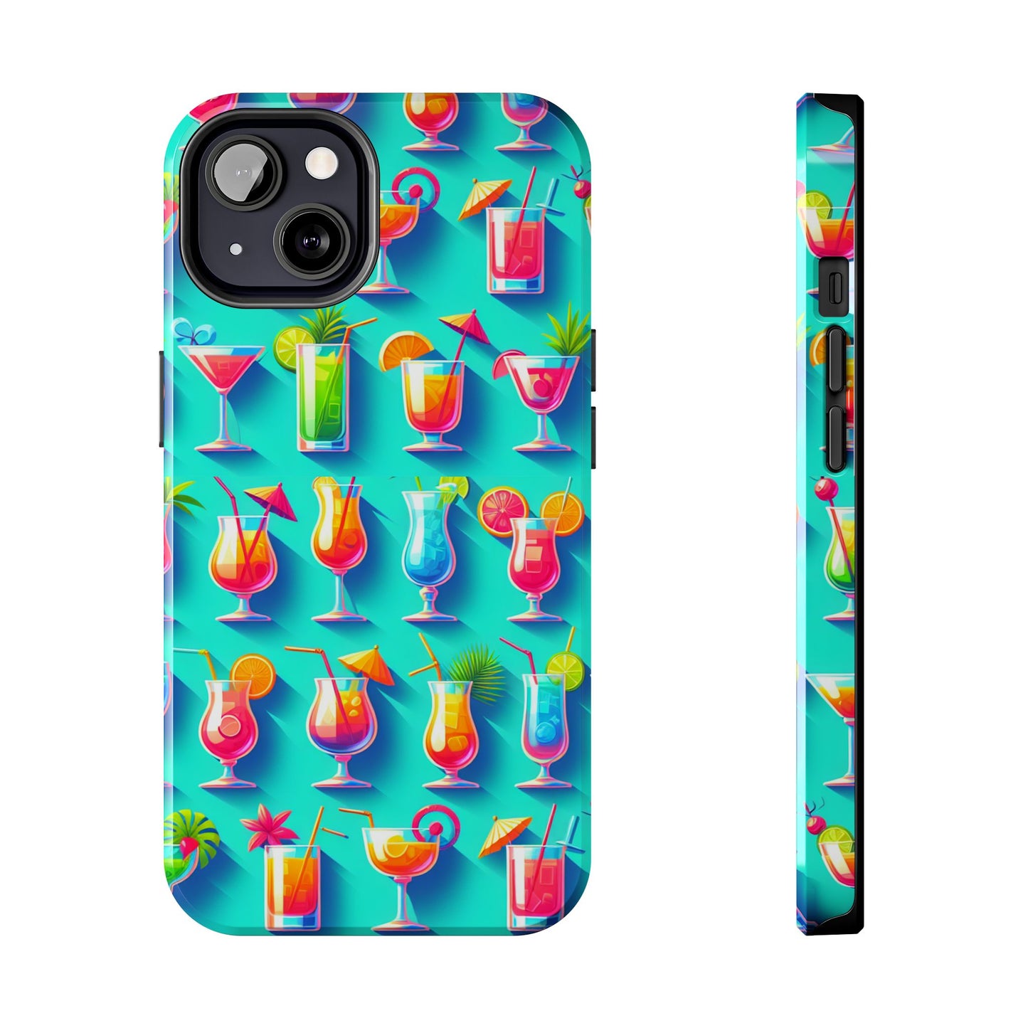 Cocktail Party Phone Case - Fun & Colorful Design for Summer Vibes - for iPhone