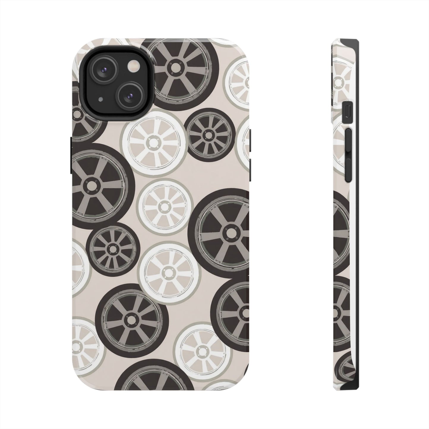 Racing Wheel Design Tough Phone Case – Durable Protection for Automotive Enthusiasts