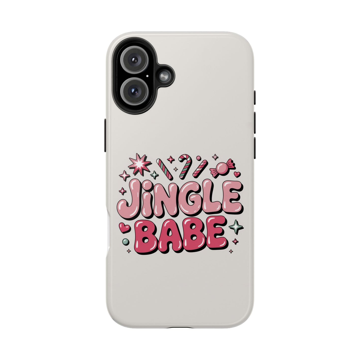 Jingle Babe Tough Phone Case - Festive Holiday Protection for Your iPhone
