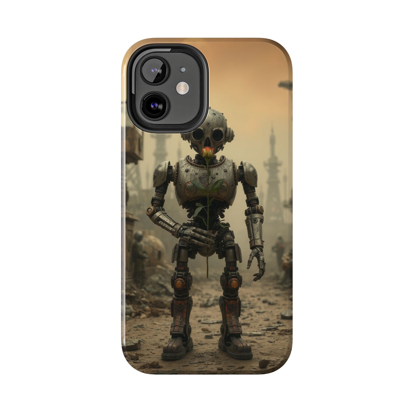 Robotic Sentinel Tough Phone Case - Durable Protector for Sci-Fi Lovers