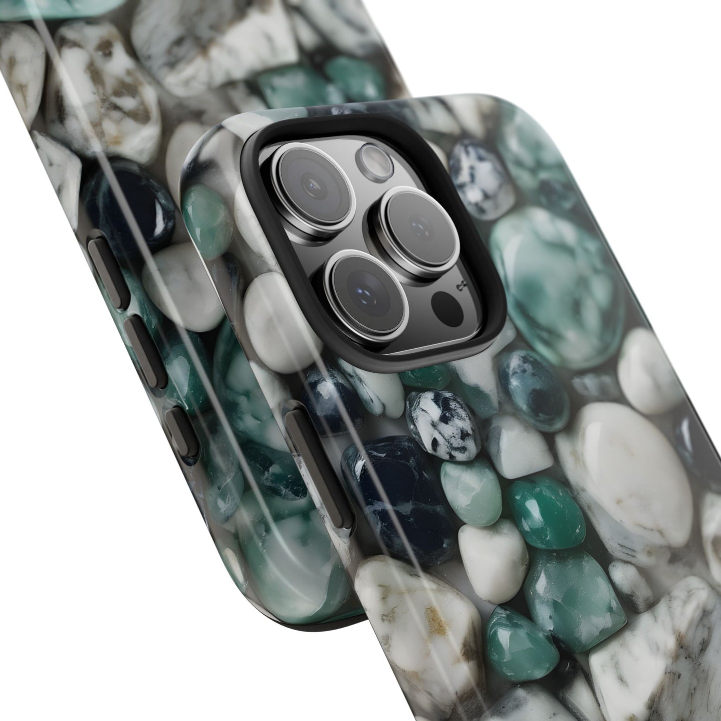 Small Rocks Pattern Tough Phone Case - Stylish & Durable Protection - for iPhone