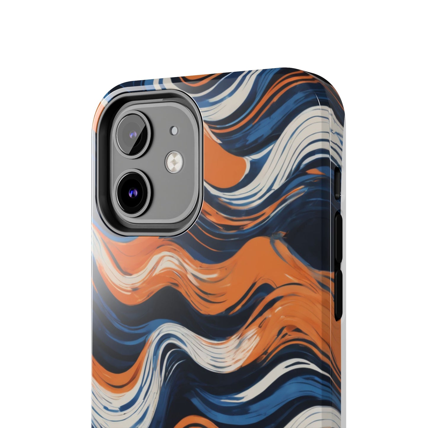 Wave Pattern Tough Phone Case - Stylish and Durable for Modern Lifestyle - for iPhone