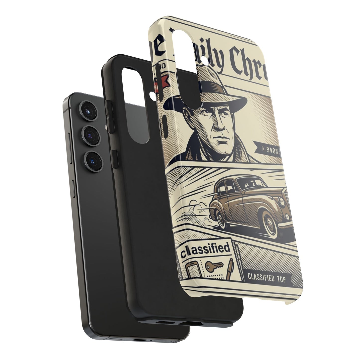 Old Newspaper Tough Phone Case