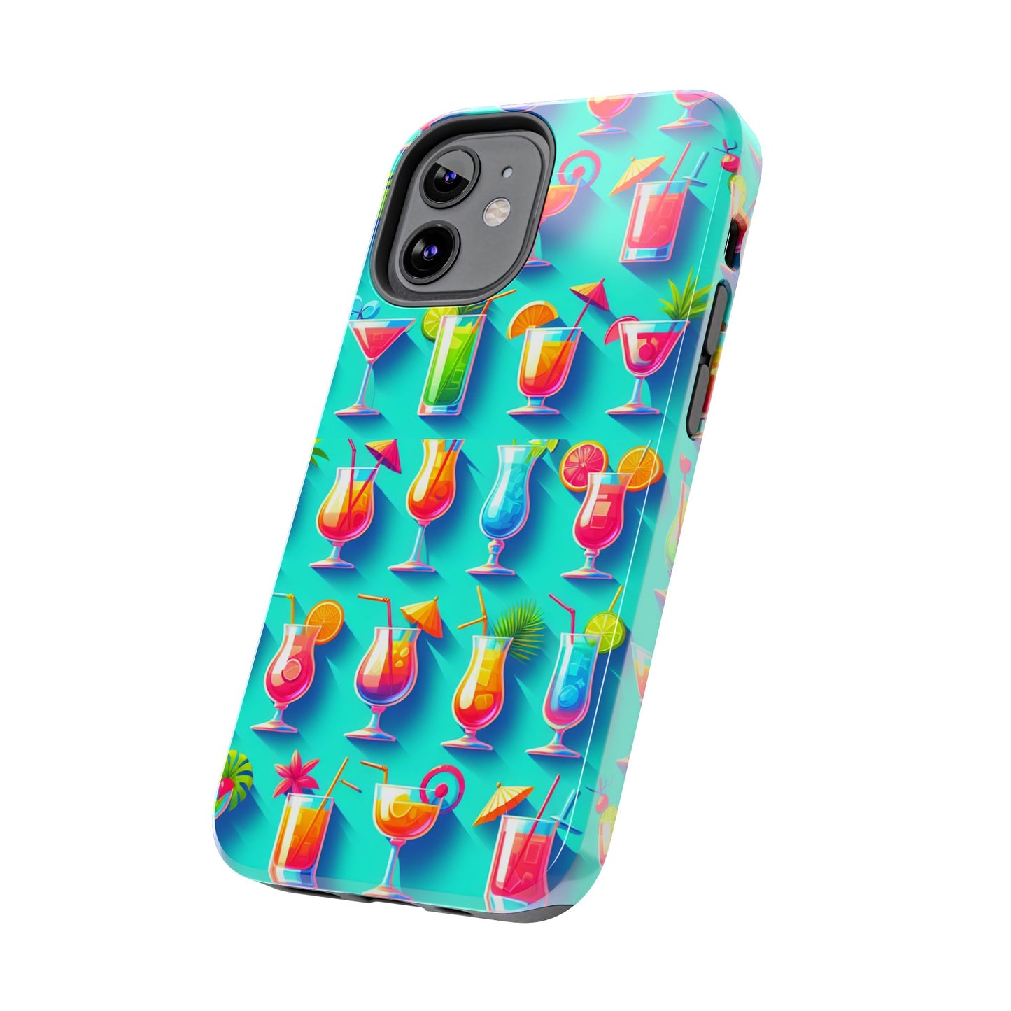 Cocktail Party Phone Case - Fun & Colorful Design for Summer Vibes - for iPhone