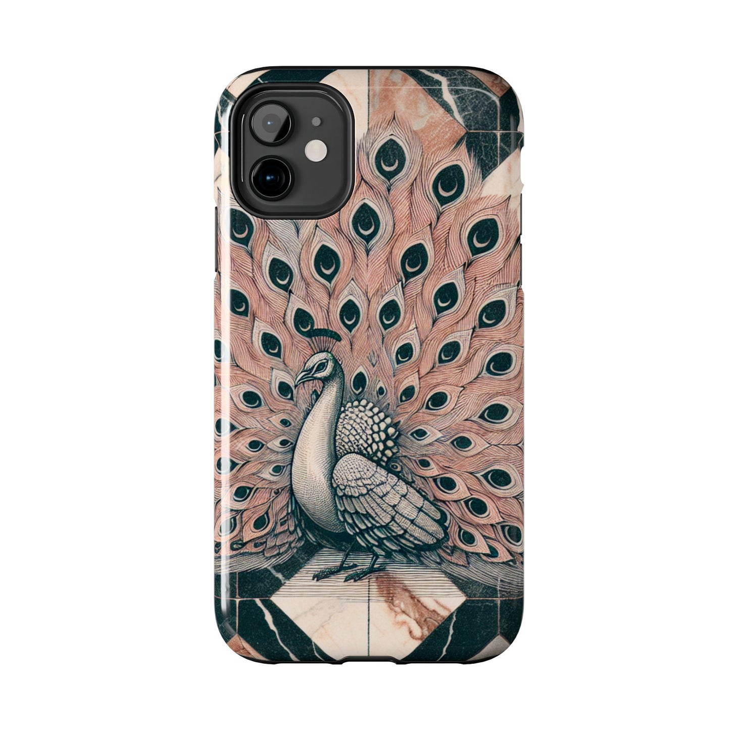 Peacock Tough Phone Case | Stylish & Durable Artwork - for iPhone