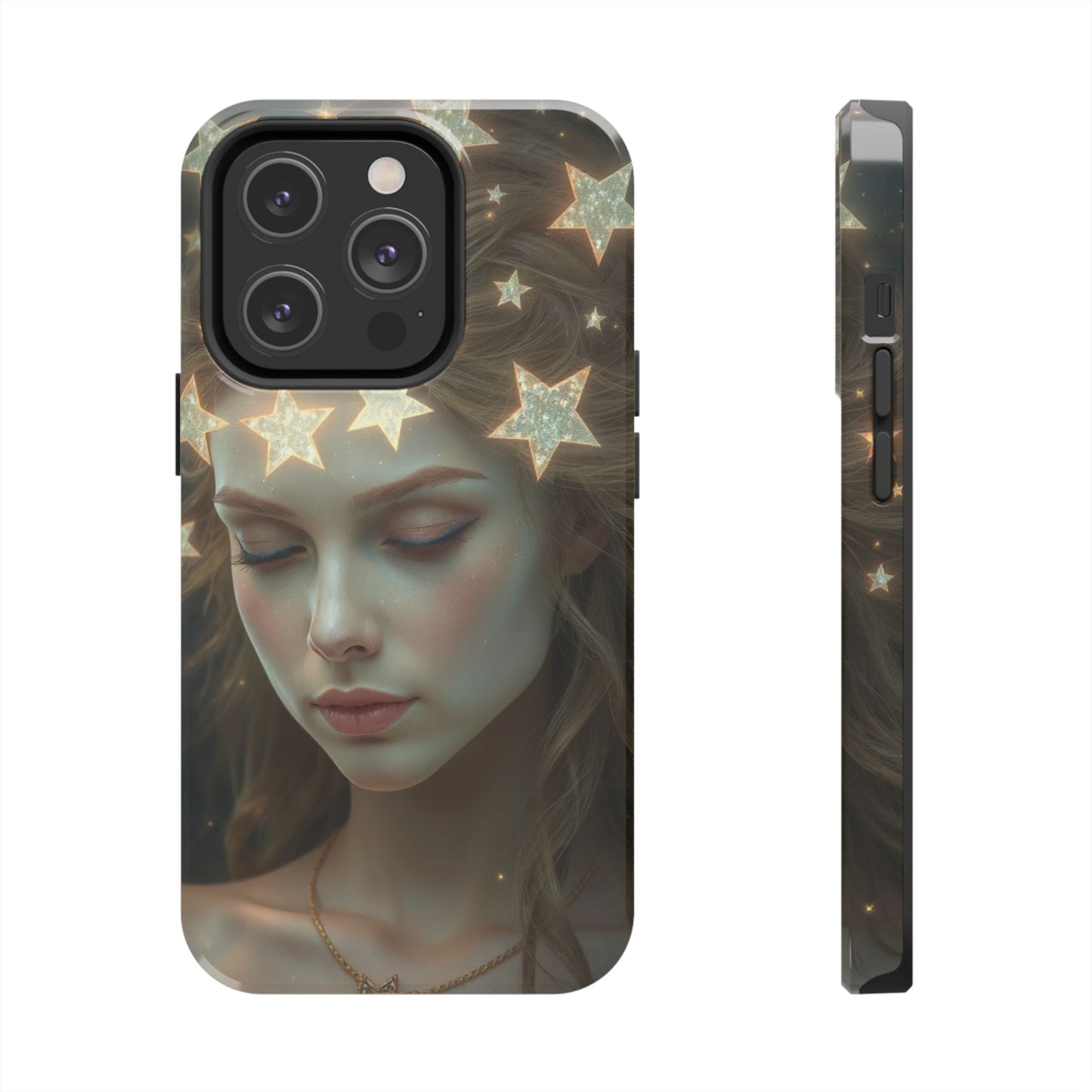 Celestial Dream Tough Phone Case - Artistic Starry Design for Style Enthusiasts