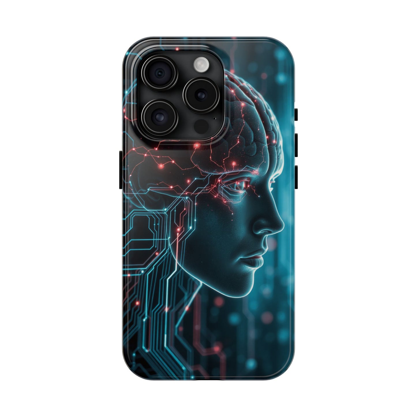 Futuristic Brain Design Tough Phone Case