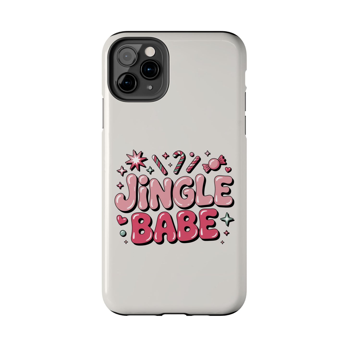 Jingle Babe Tough Phone Case - Festive Holiday Protection for Your iPhone