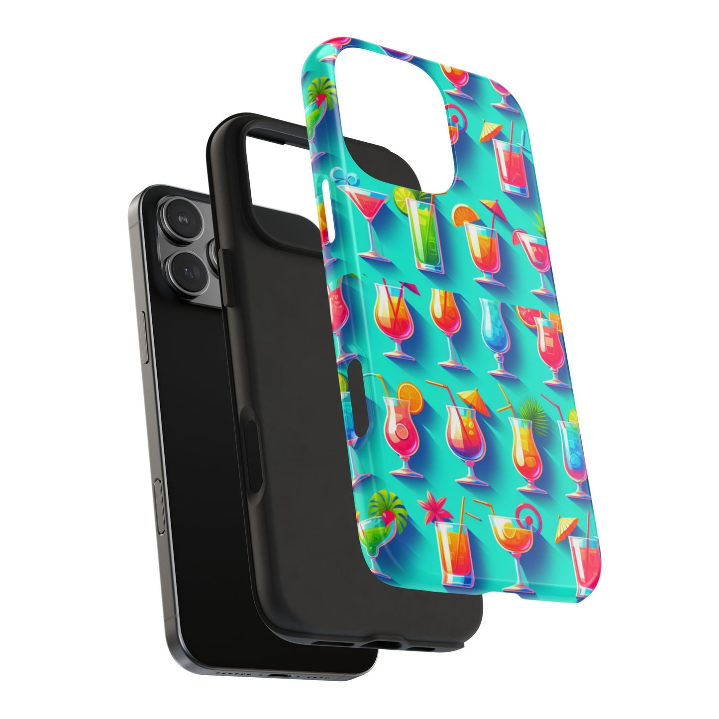 Cocktail Party Phone Case - Fun & Colorful Design for Summer Vibes - for iPhone