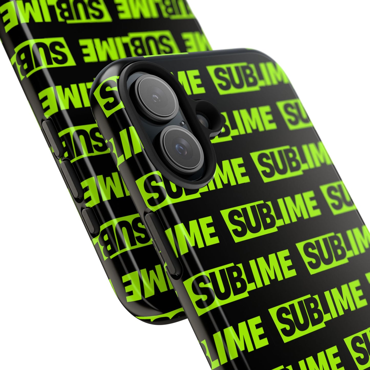 Sublime Text Pattern Tough Phone Case - Vibrant Protective Cover for iPhone