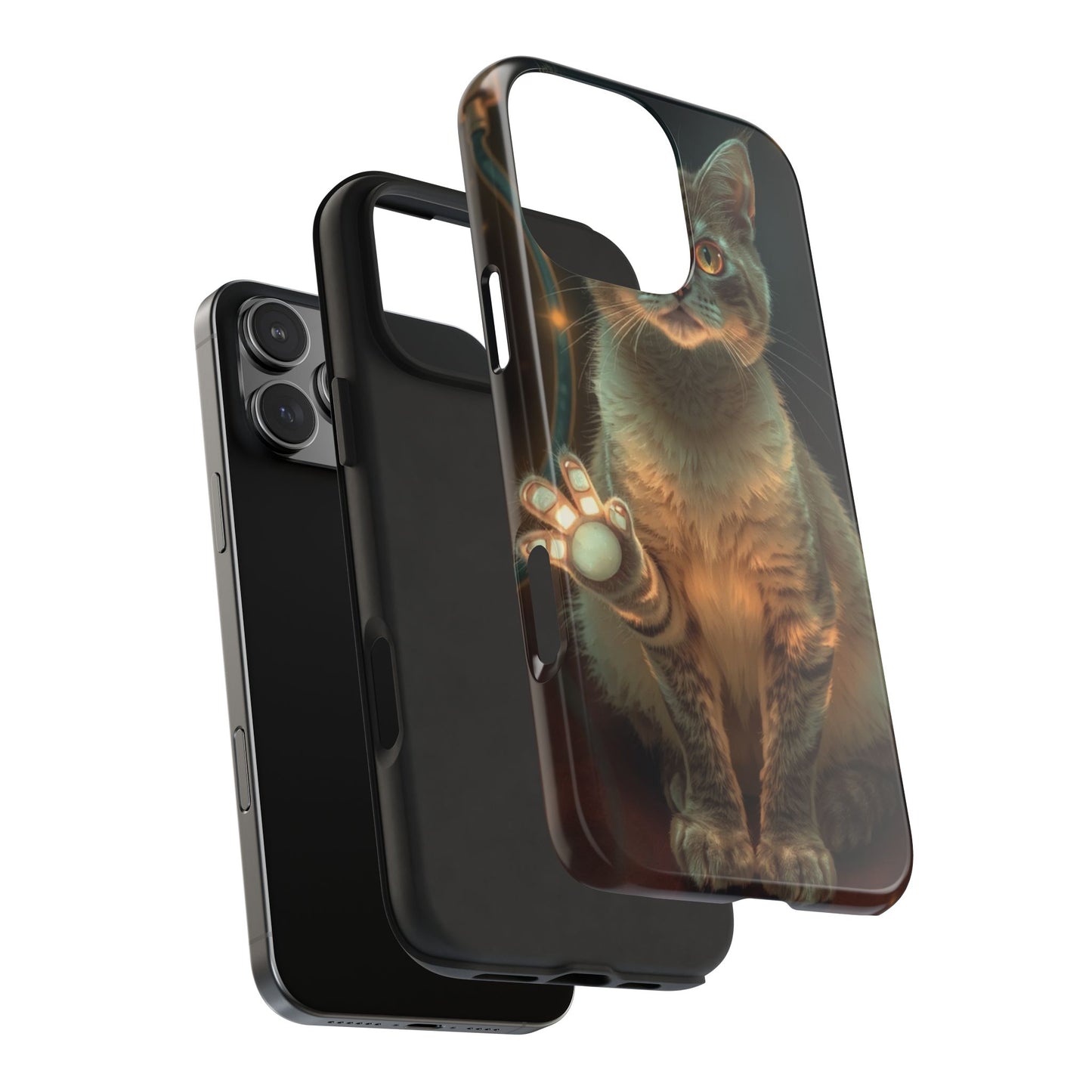 Whimsical Cat Phone Case | Tough Phone Cases for Cat Lovers, Pet Accessories, Gift for Cat Owners, Cute Phone Cover, Personalized Tech