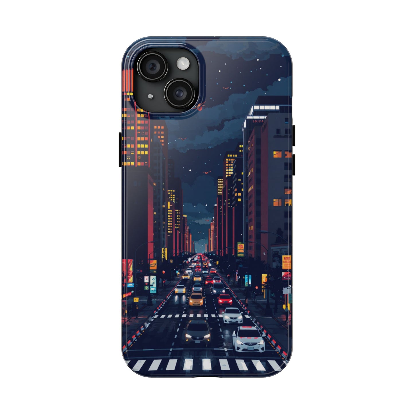 Urban Nightlife Tough Phone Case - Durable & Stylish Protection