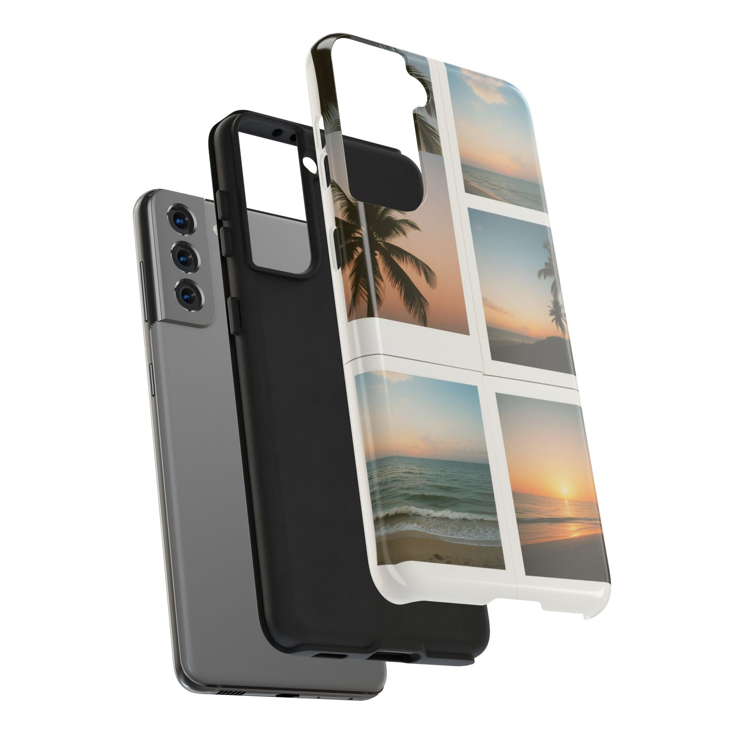 Tropical Sunset Tough Phone Case - Beach Vibes for Summer Adventures