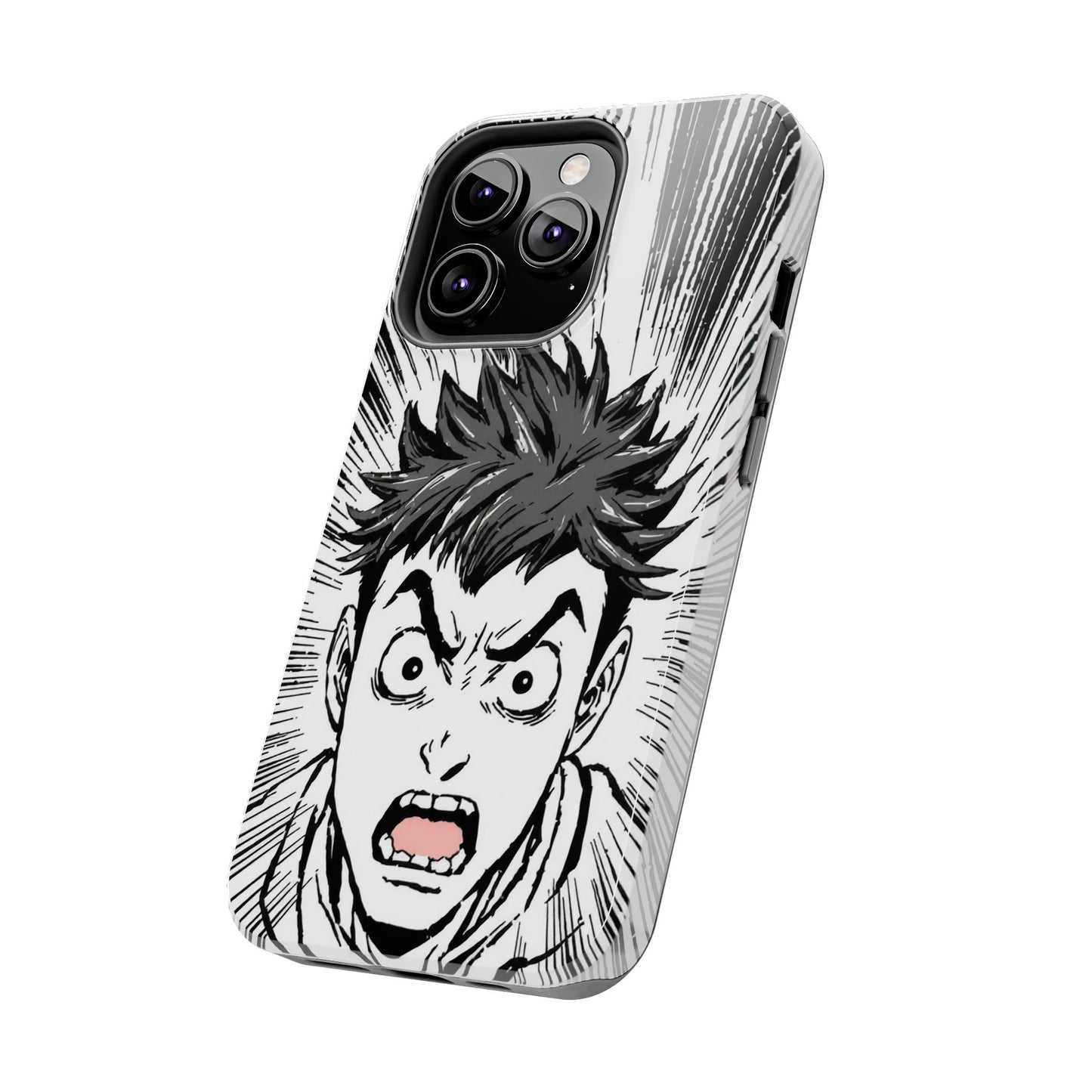 Intense Graphic Phone Case - Tough Design for Anime Fans