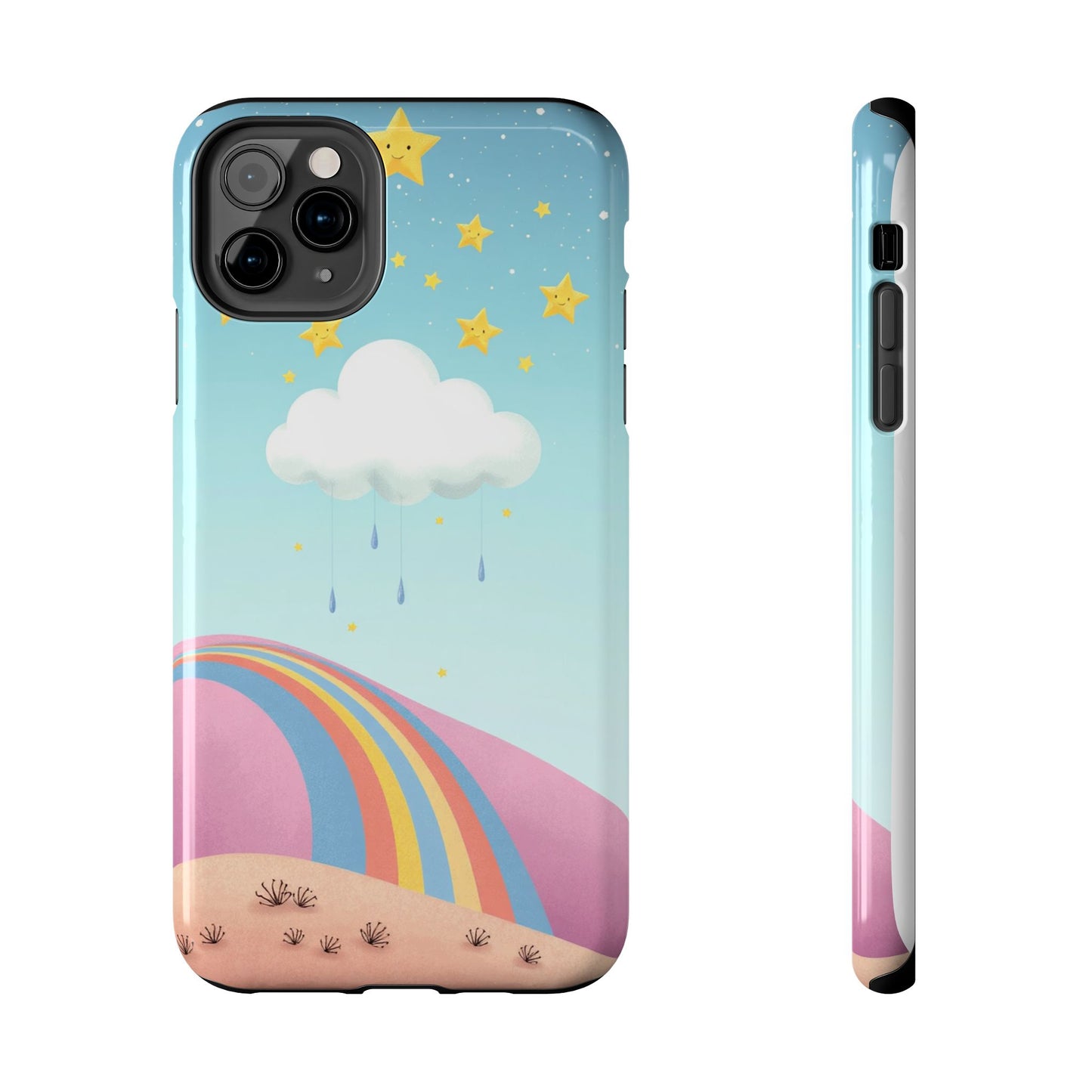 Colorful Rainbow Phone Case - Durable Tough Design for Adventurers